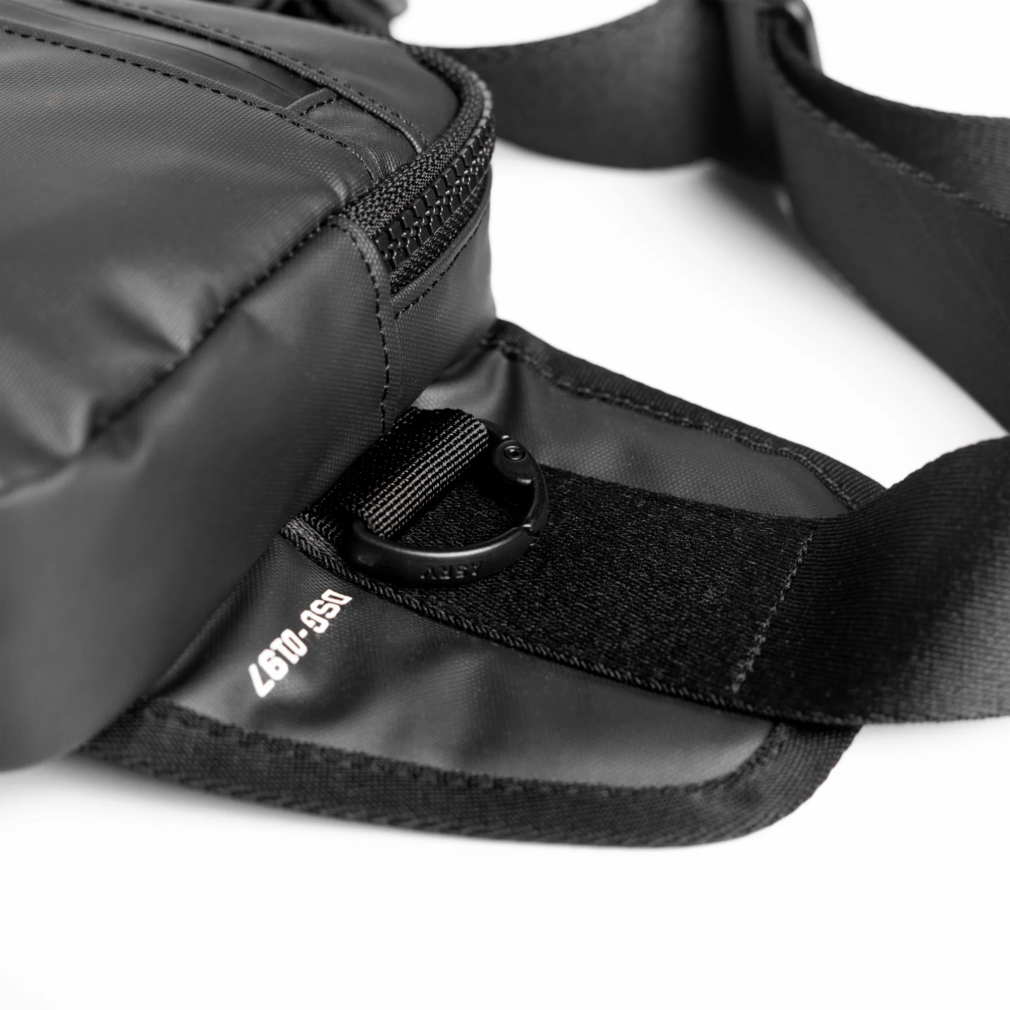 0197. Water Resistant Small Crossbody Bag - Black - Image 4