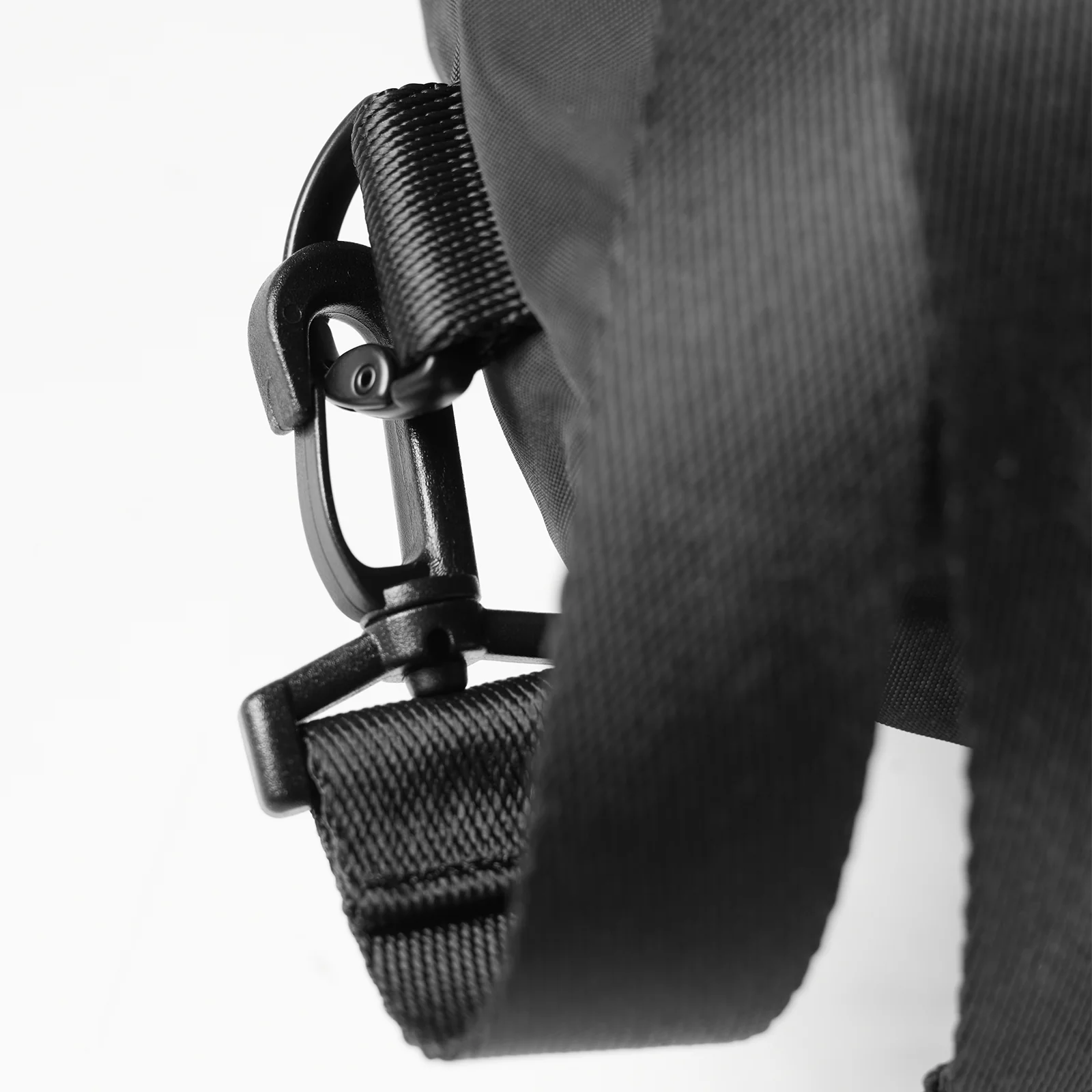 0505. Waterproof Rec Drawstring Backpack - Black/White - Image 5