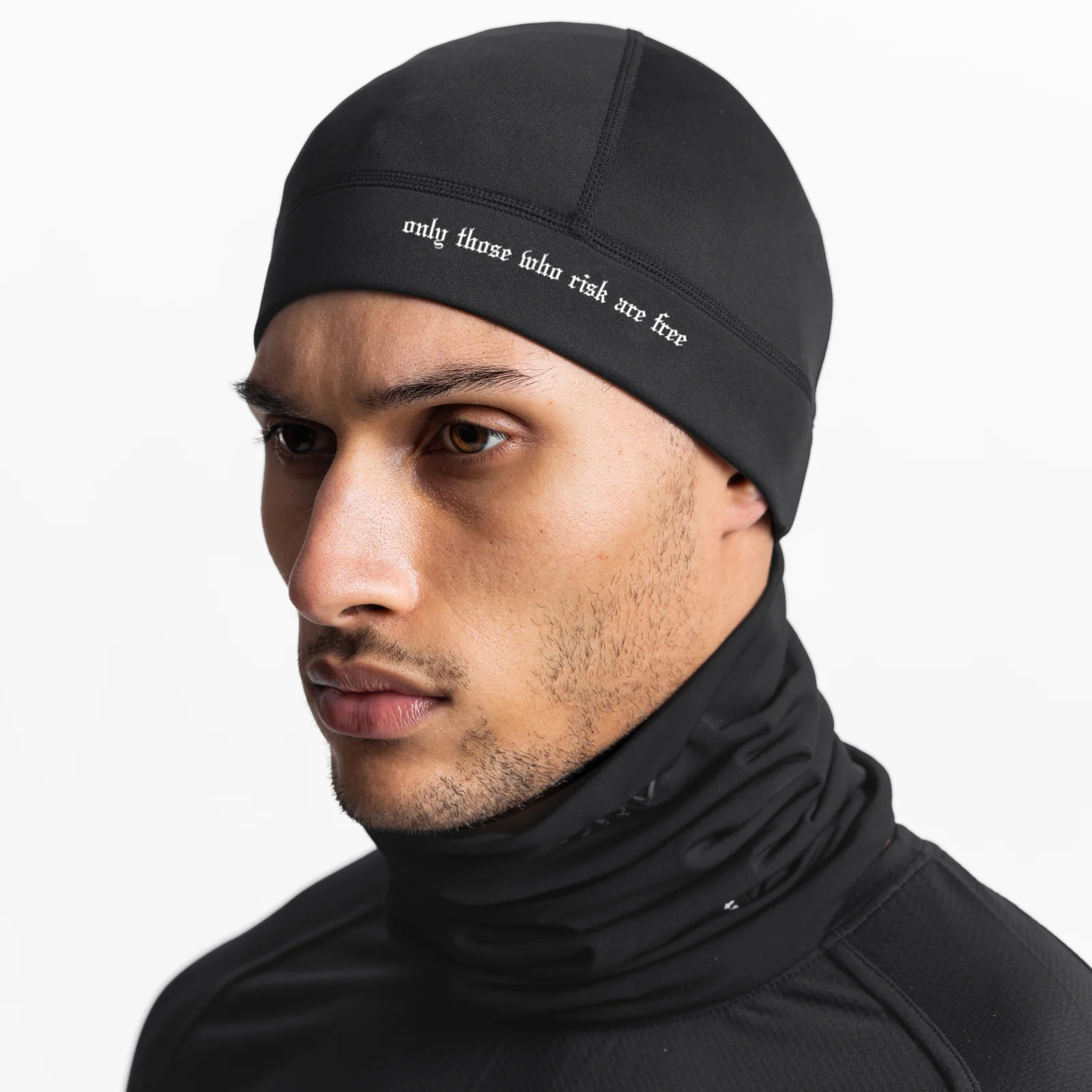 0545. Performance "Risk" Skull Cap - Black - Image 2