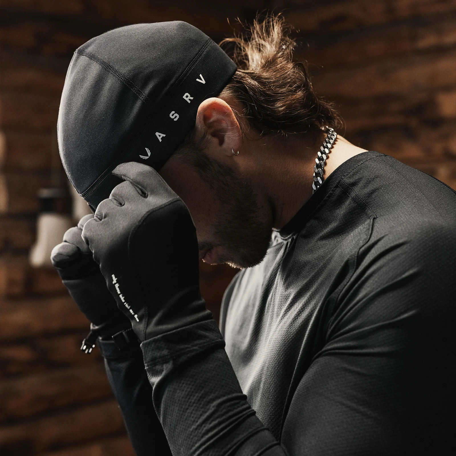 0545. Performance Wings Logo Skull Cap - Black - Image 3