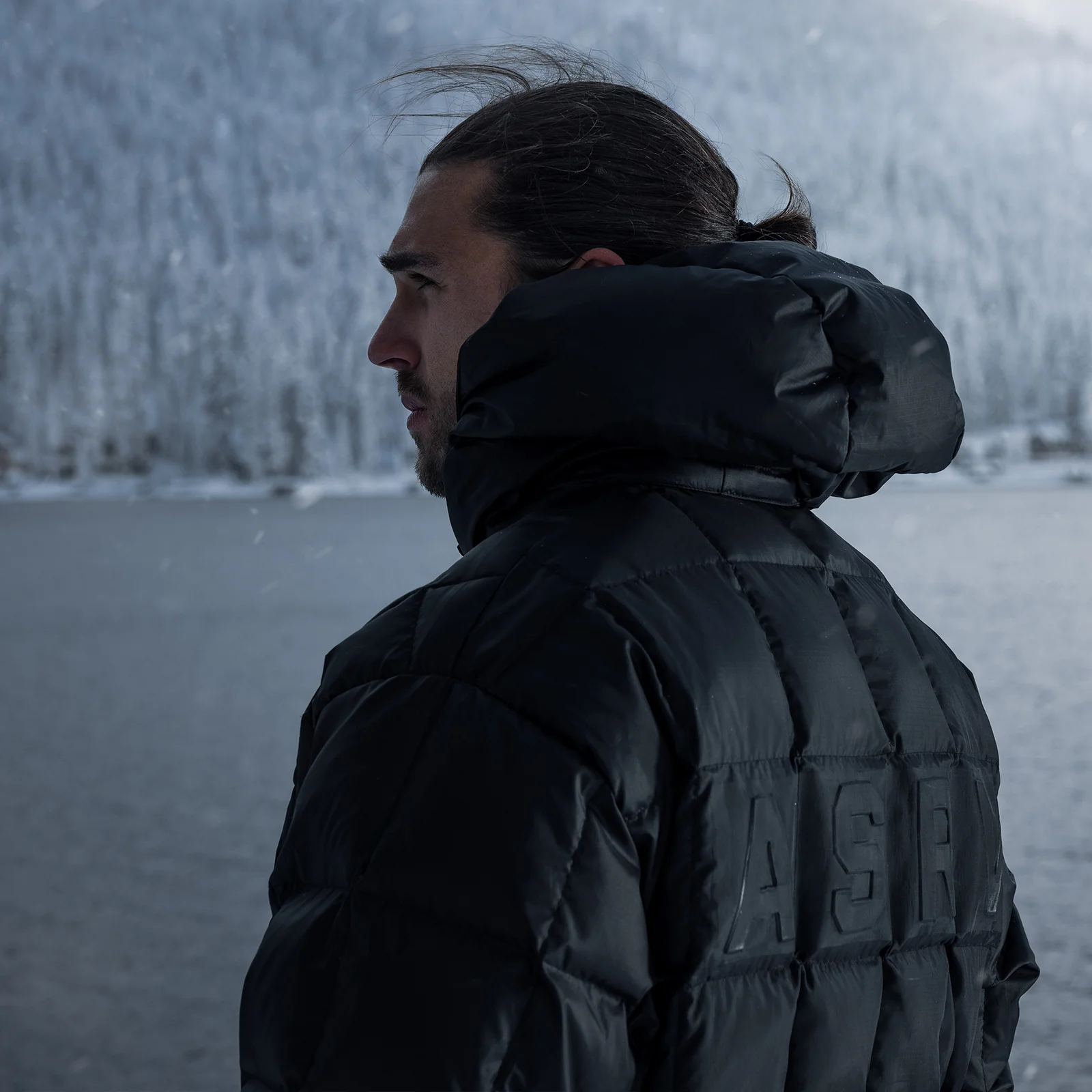 0551. Weather-Ready Down Puffer Jacket - Black - Image 3