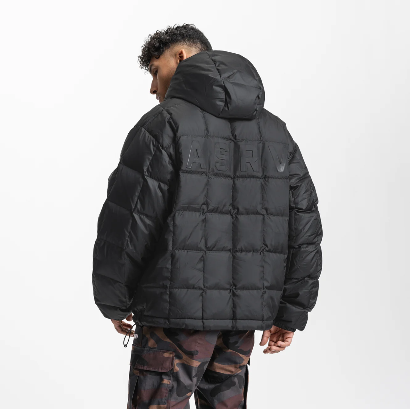 0551. Weather-Ready Down Puffer Jacket - Black - Image 6