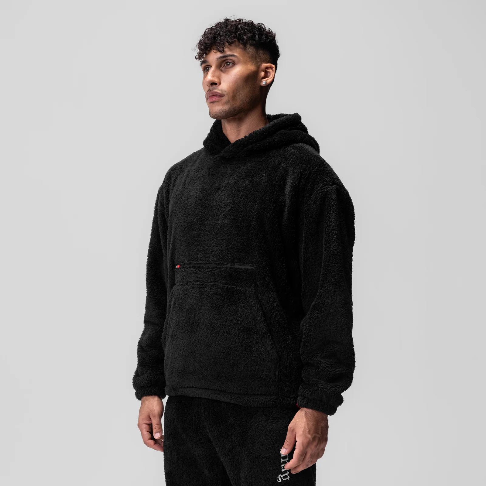 0553. Sherpa Recovery Hoodie - Black/White - Image 2