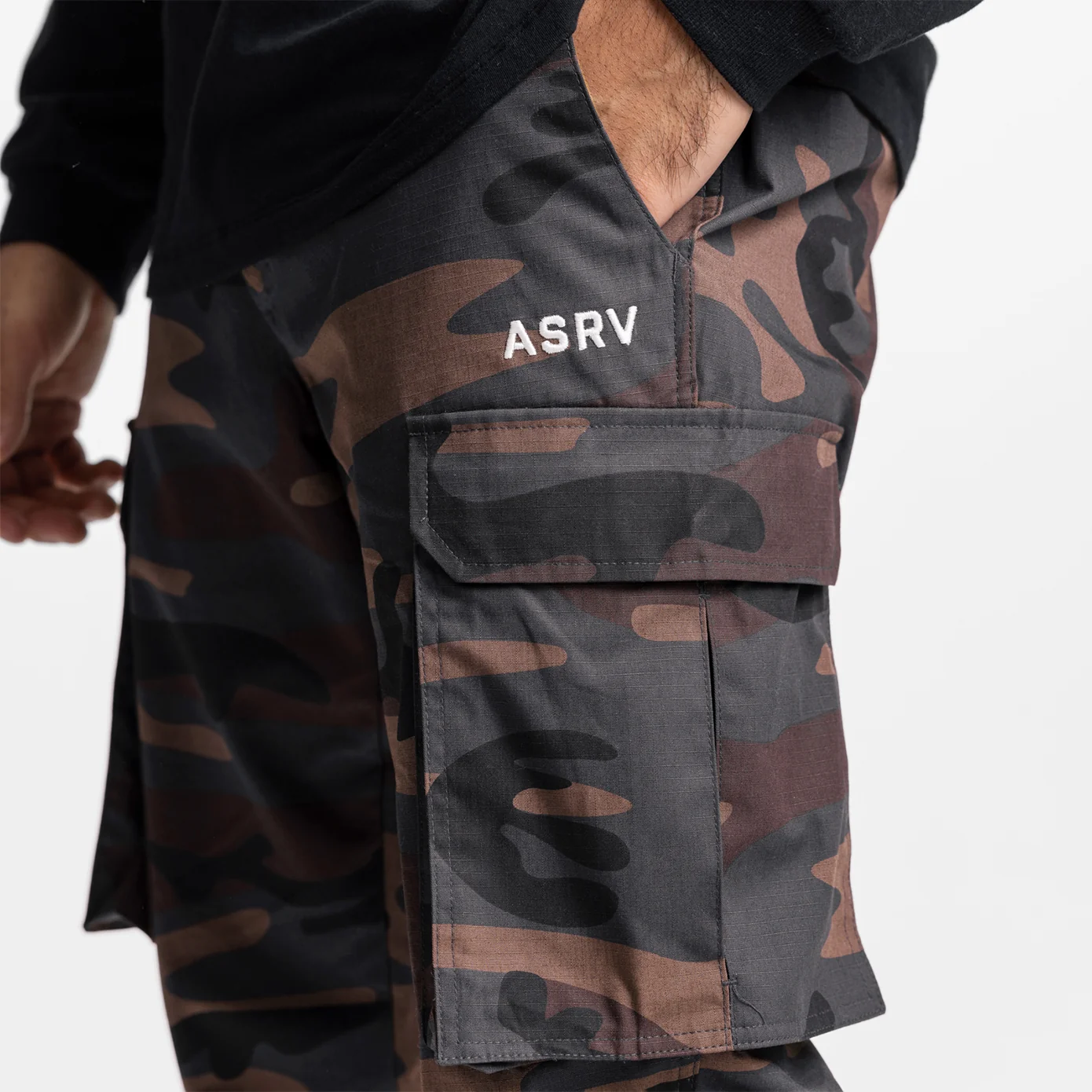 0564. Weather-Ready Technical Cargo Pant - Rust Camo - Image 7