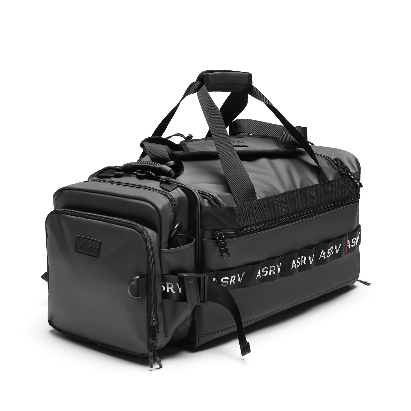 0579. Waterproof 2-in-1 Travel Duffle - Black - Image 3