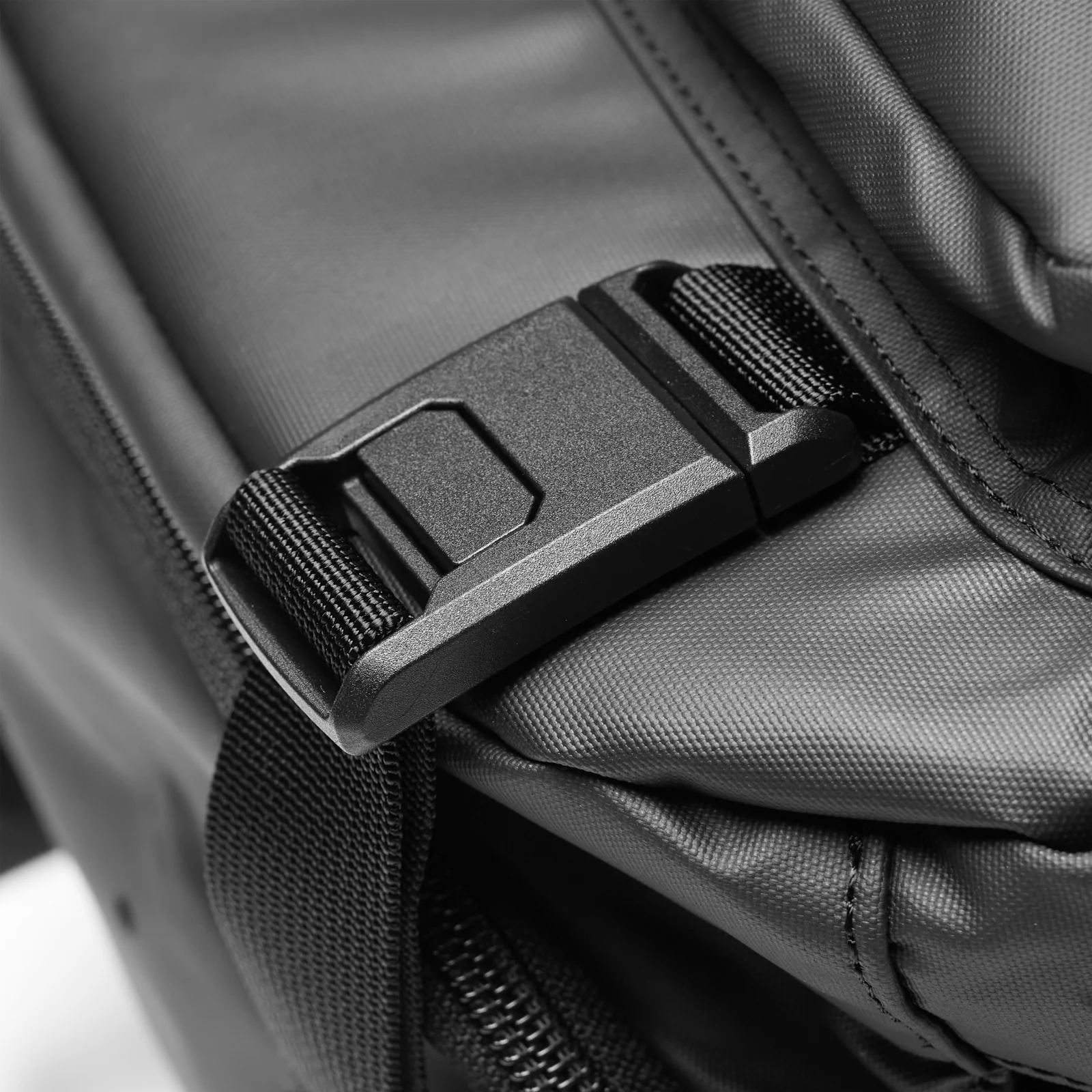 0580. Waterproof Large Travel Backpack - Black - Image 5