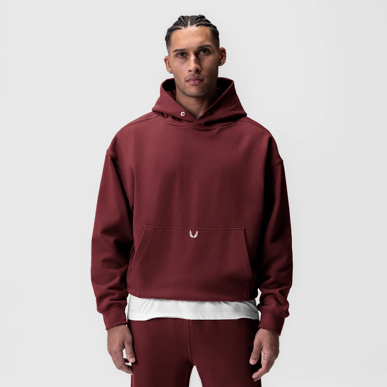 0648. Tech-Terry™ Hoodie - Crimson - Image 2