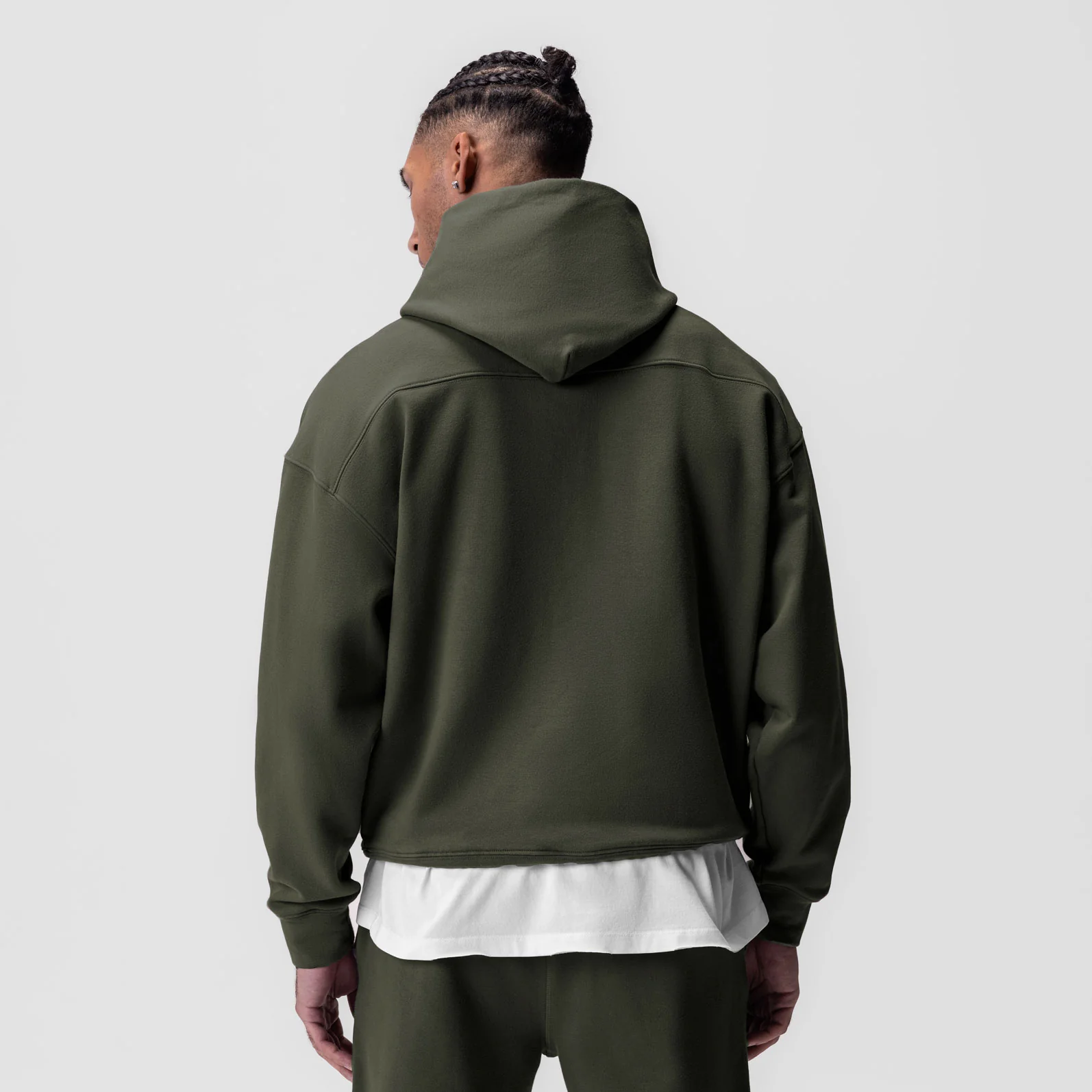 0648. Tech-Terry™ Hoodie - Olive - Image 3