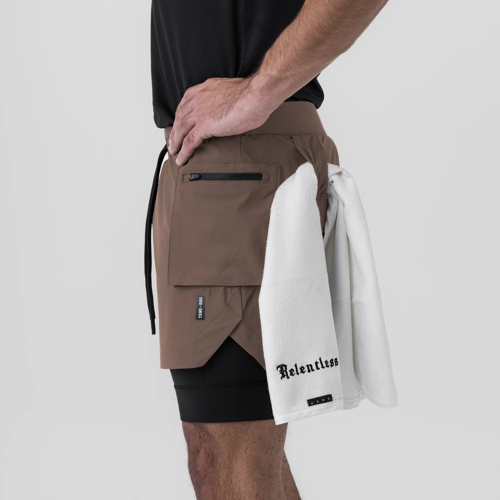 0651. Tetra-Lite® 5" Liner Cargo Short - Deep Taupe - Image 3