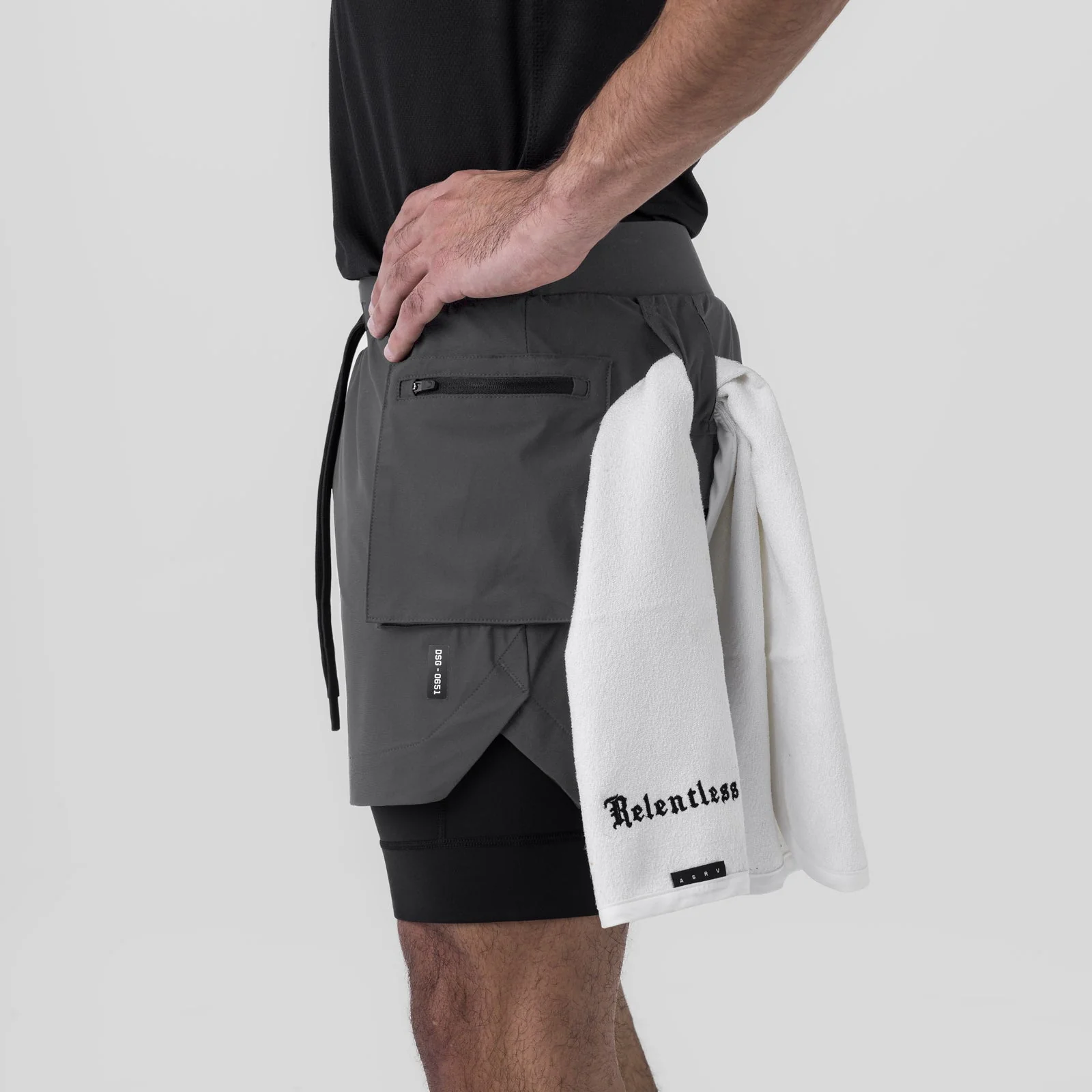 0651. Tetra-Lite® 5" Liner Cargo Short - Space Grey - Image 3