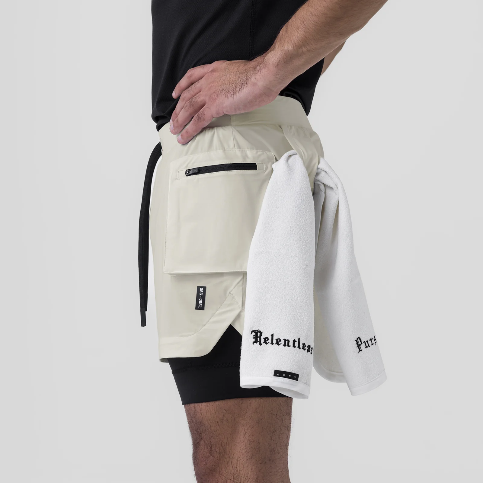 0651. Tetra-Lite® 5" Liner Cargo Short - Stone - Image 4