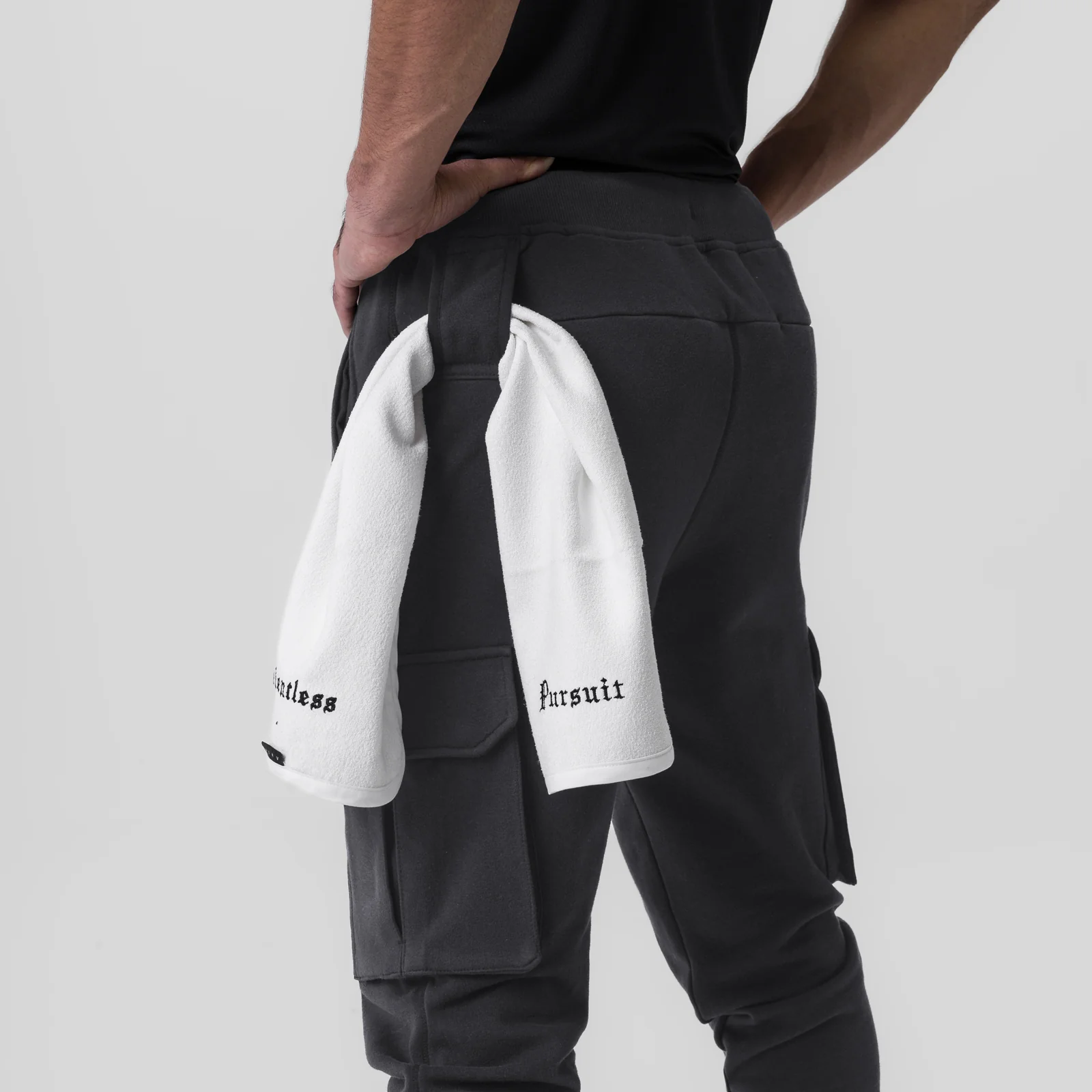 0654. Tech-Terry™ Cargo High Rib Jogger - Dusk Black - Image 4