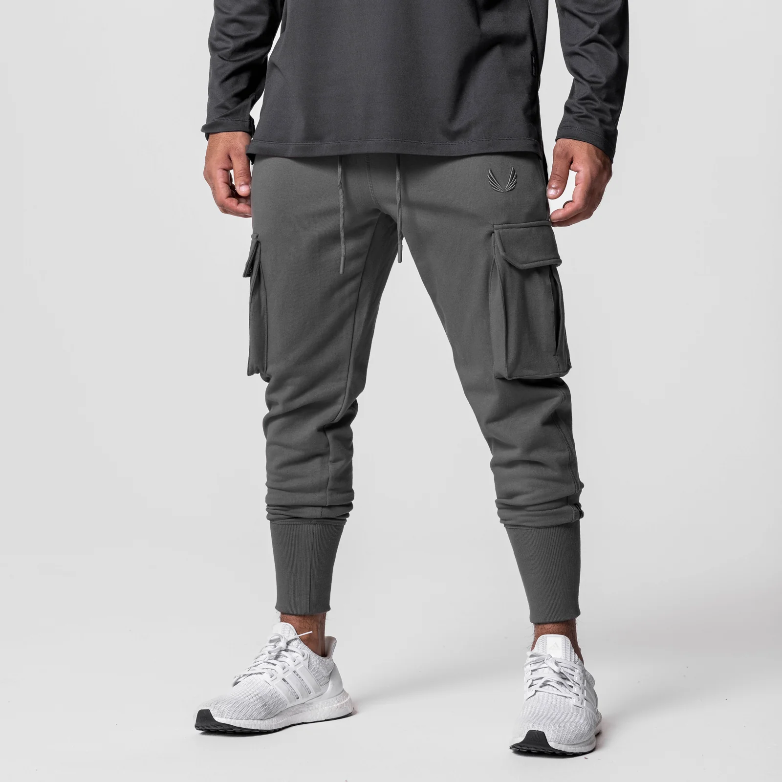 0654. Tech-Terry™ Cargo High Rib Jogger - Raven - Image 2
