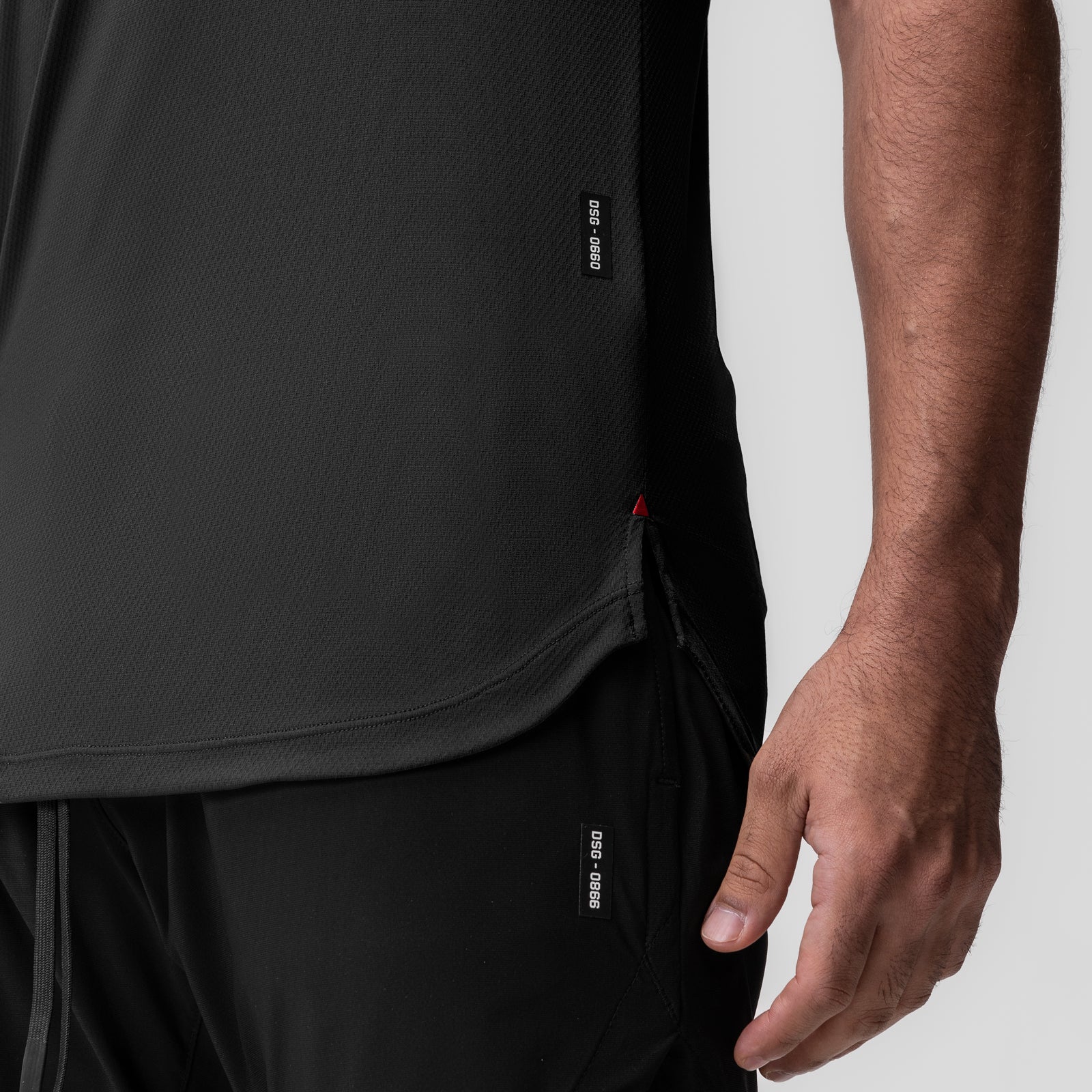 0660. AeroSilver® Established Tee - Black "Box Logo" - Image 5