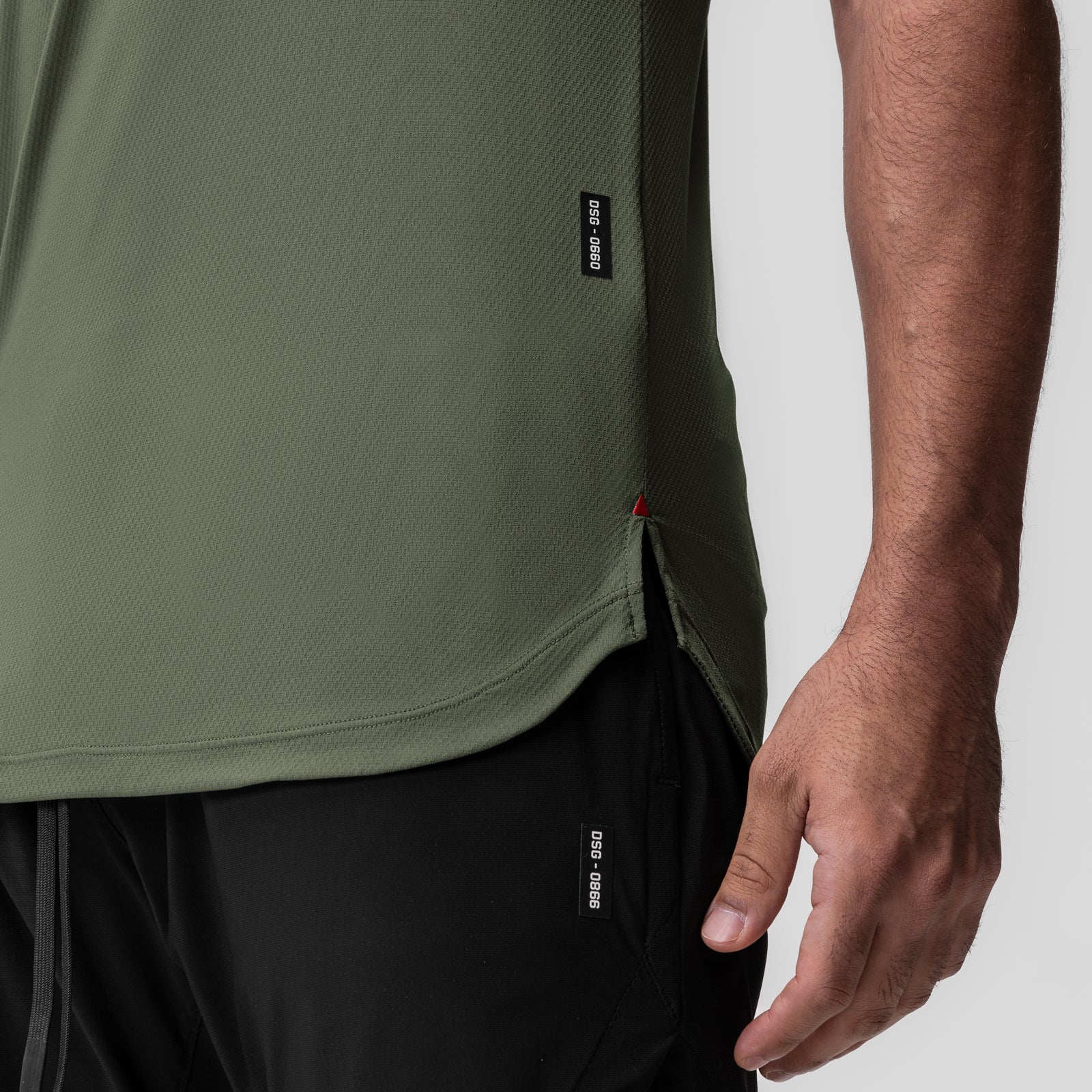 0660. AeroSilver® Established Tee - Olive "ASRV" - Image 5