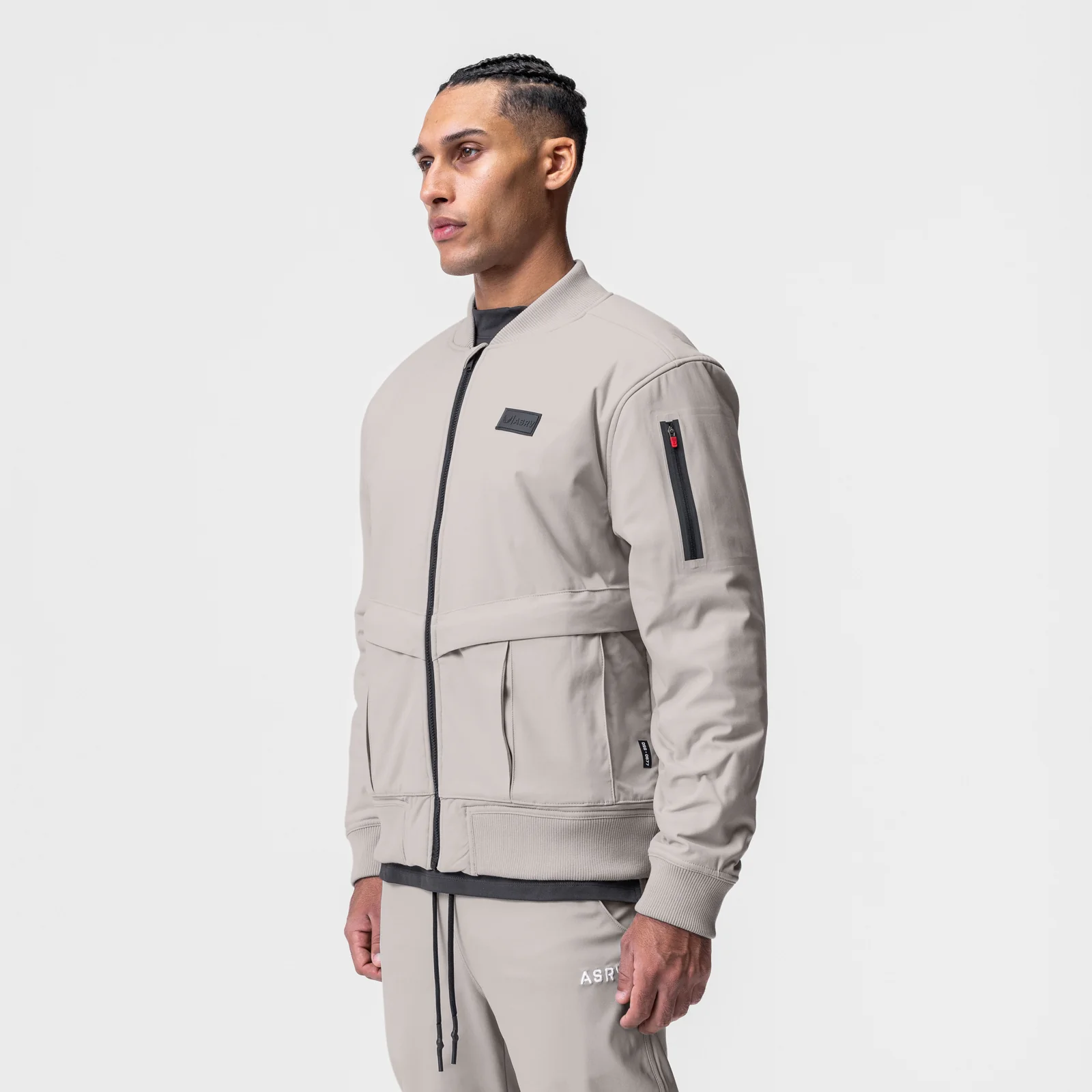 0677. Kinterra™ Weatherproof Bomber Jacket - Chai - Image 3