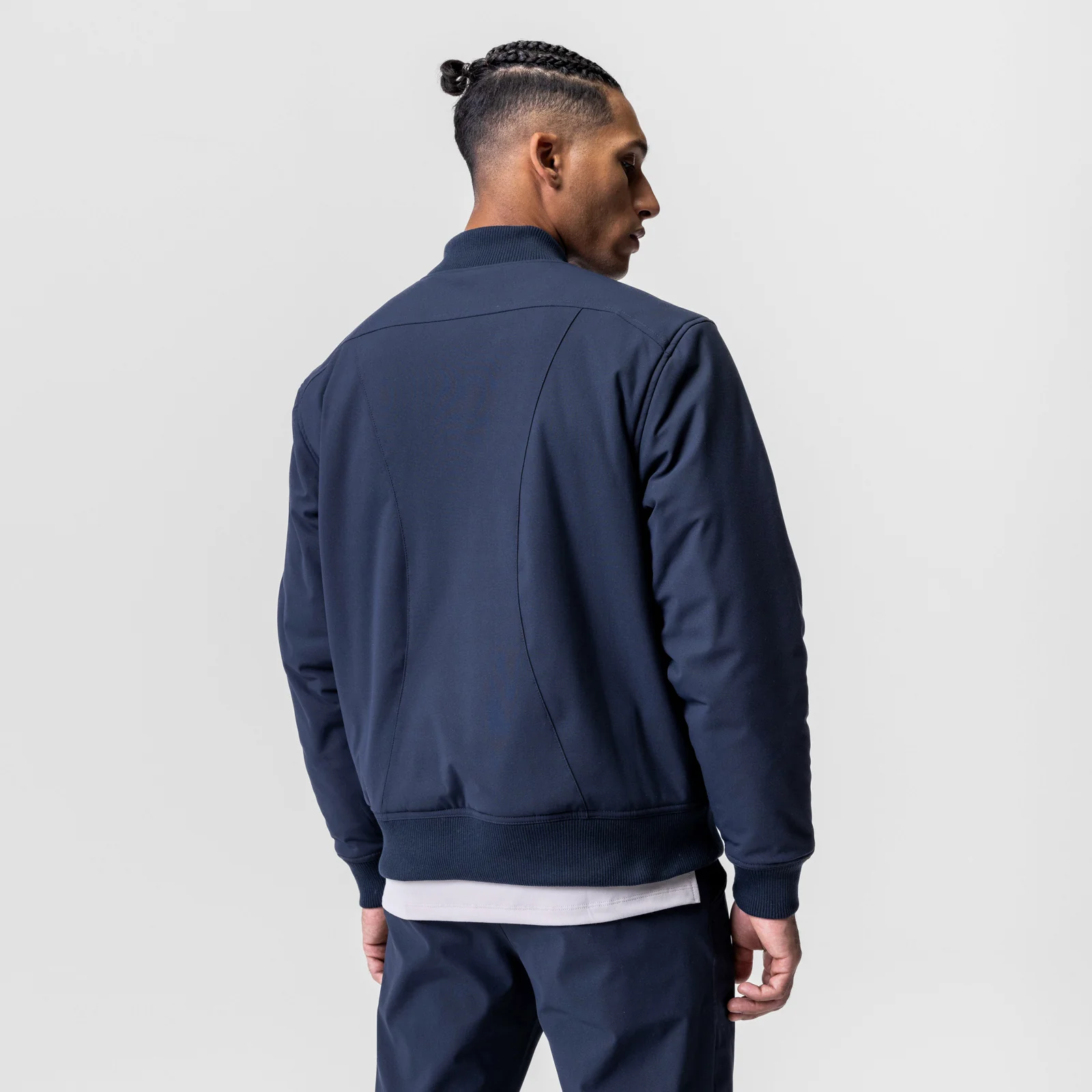 0677. Kinterra™ Weatherproof Bomber Jacket - Navy - Image 4