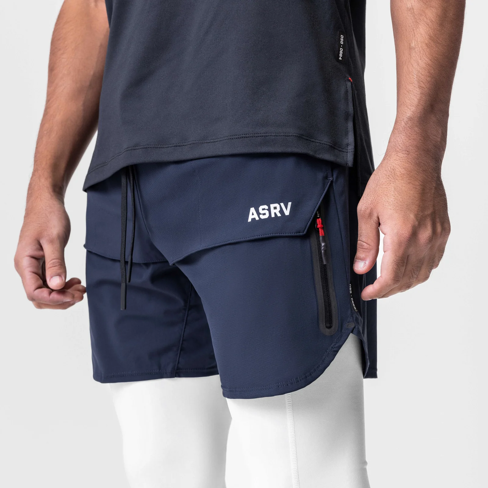 0689. Tetra-Lite® 7" Tech Short - Navy - Image 3