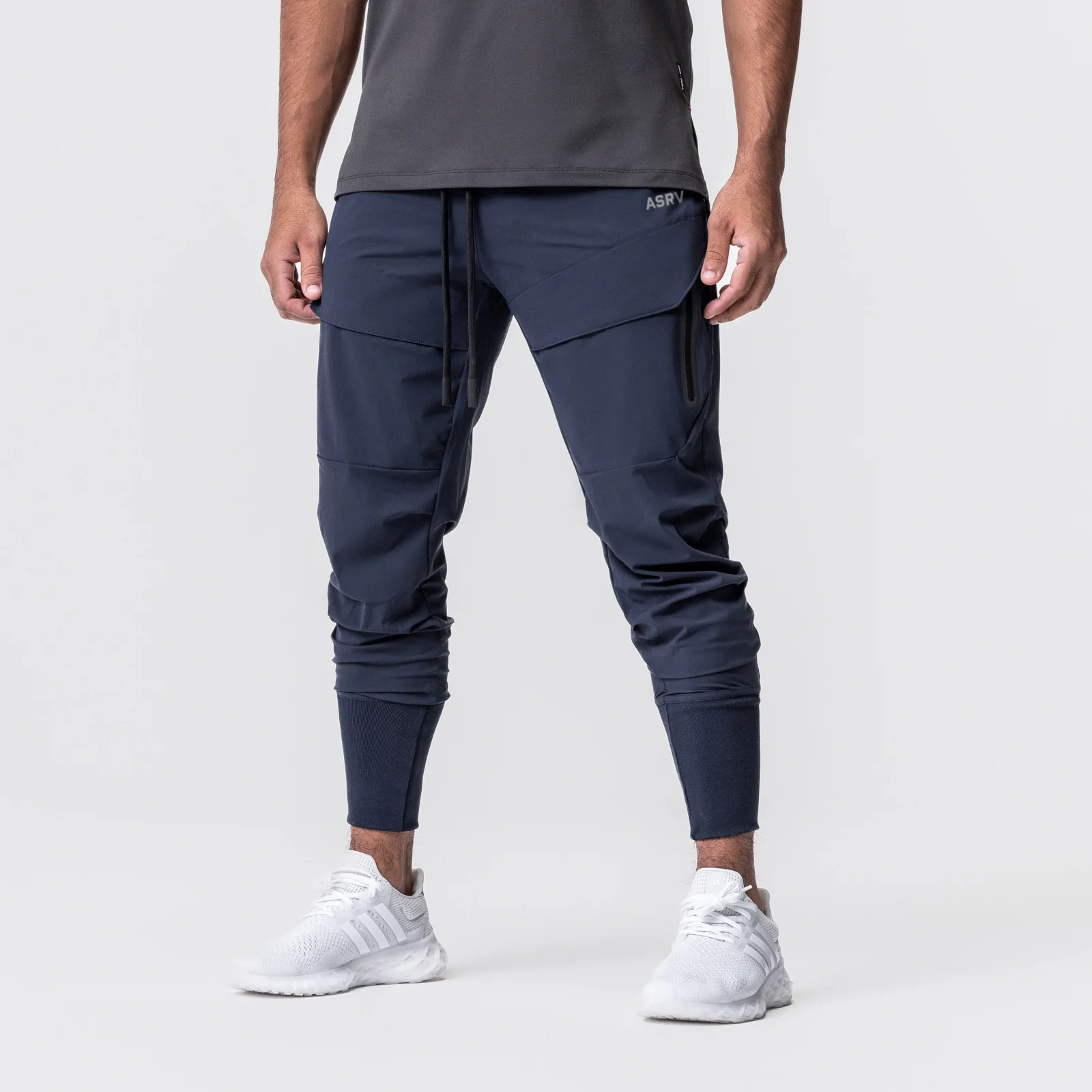 0690. Tetra-Lite® Tech High Rib Jogger - Navy - Image 2