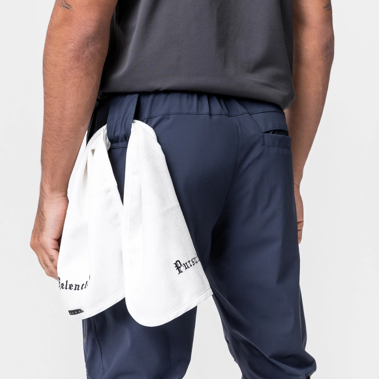 0690. Tetra-Lite® Tech High Rib Jogger - Navy - Image 4