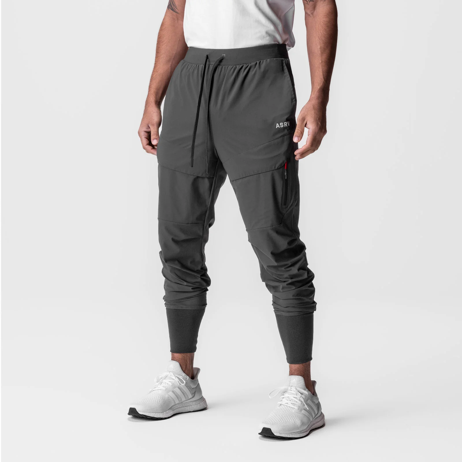 0690. Tetra-Lite® Tech High Rib Jogger - Space Grey - Image 2
