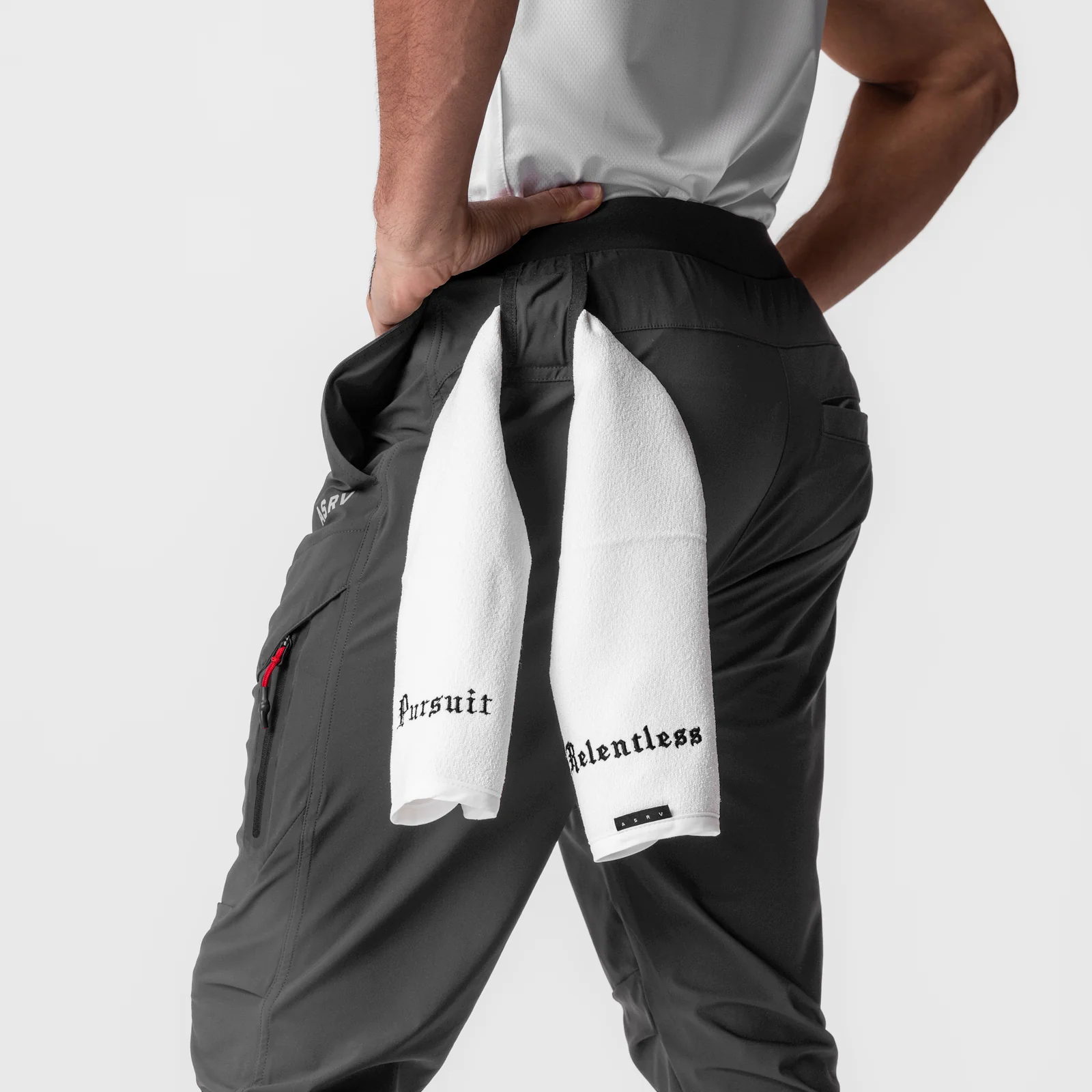 0690. Tetra-Lite® Tech High Rib Jogger - Space Grey - Image 4