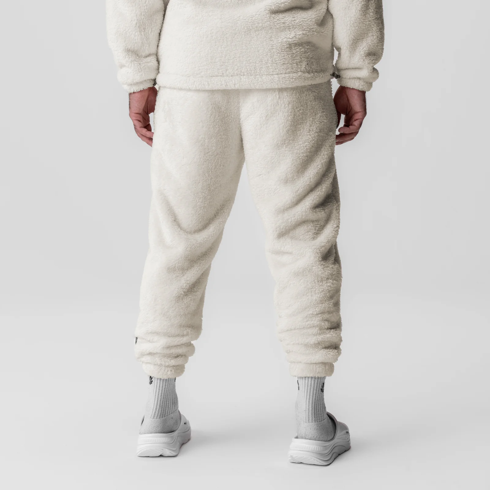 0692. Sherpa Recovery Sweats - Ivory Cream/White - Image 3