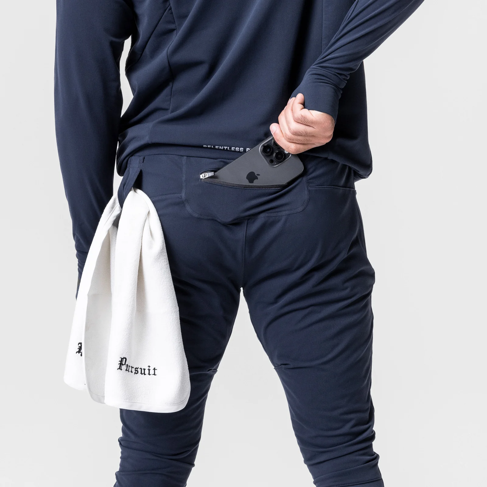 0694. Thermal Hybrid Jogger - Navy - Image 3