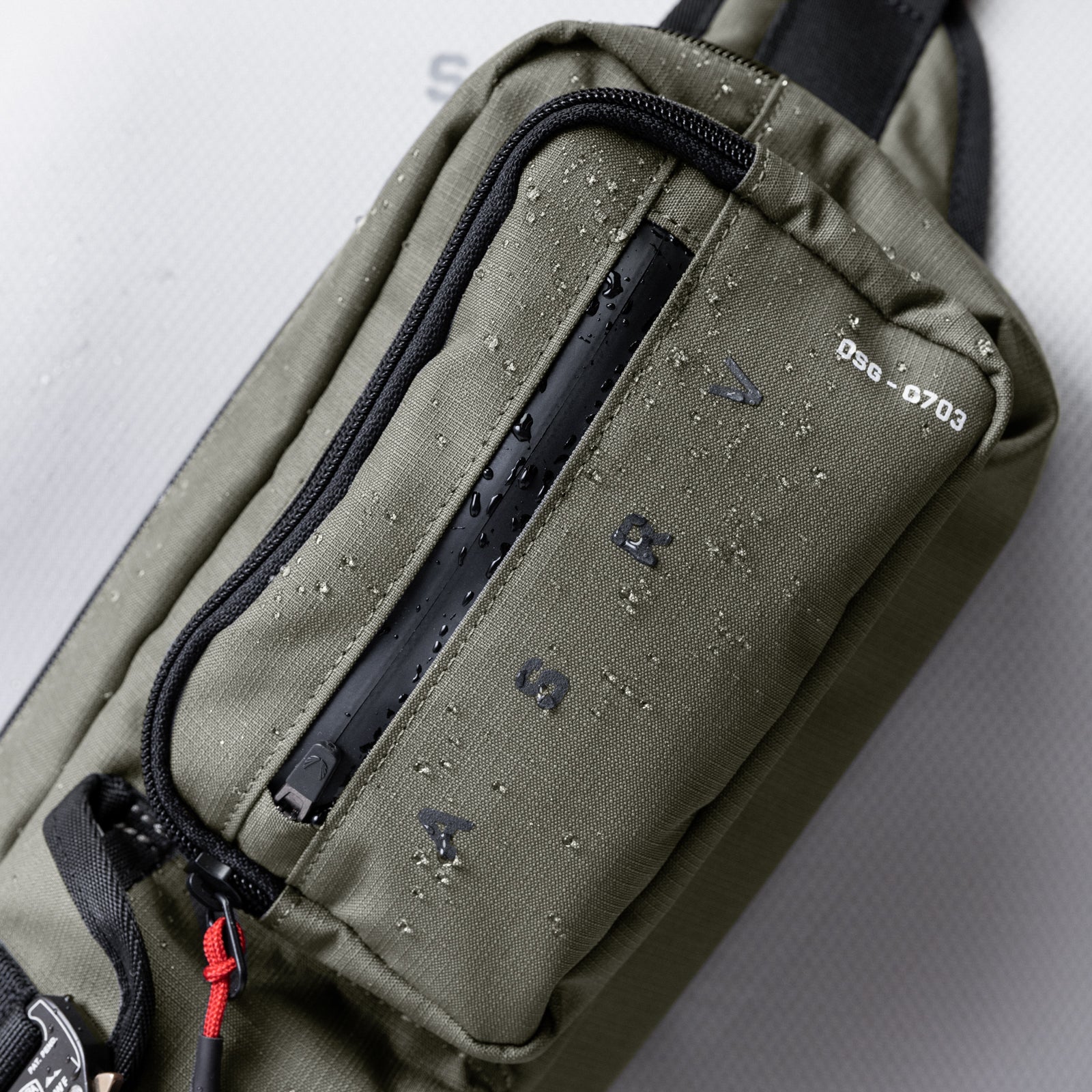 0703. Cordura® Tech Crossbody Pack - Olive - Image 4