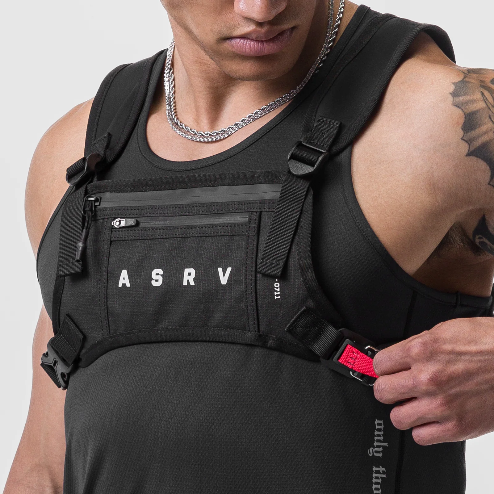 0711. Cordura® Lightweight Chest Pack - Black - Image 4