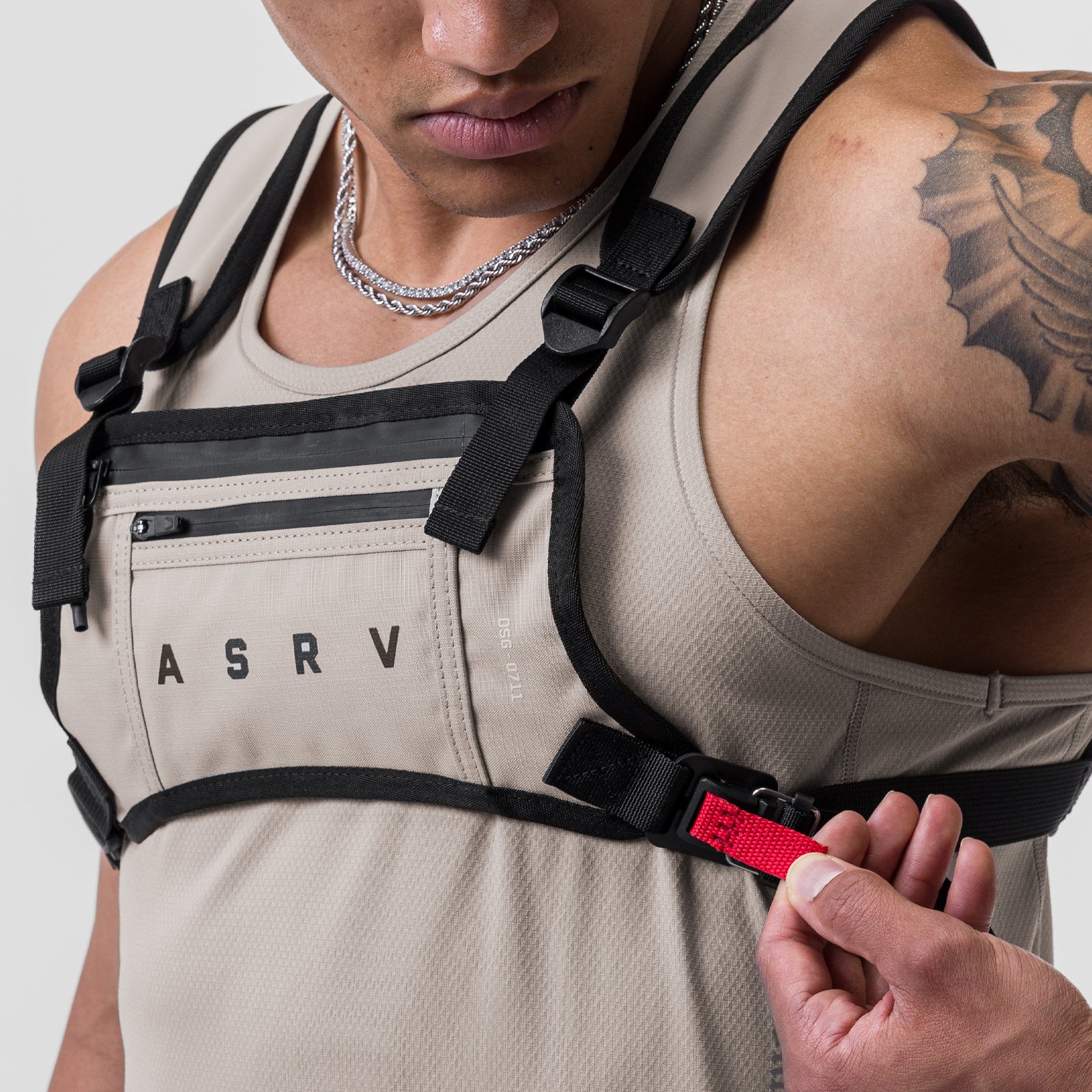 0711. Cordura® Lightweight Chest Pack - Chai - Image 4
