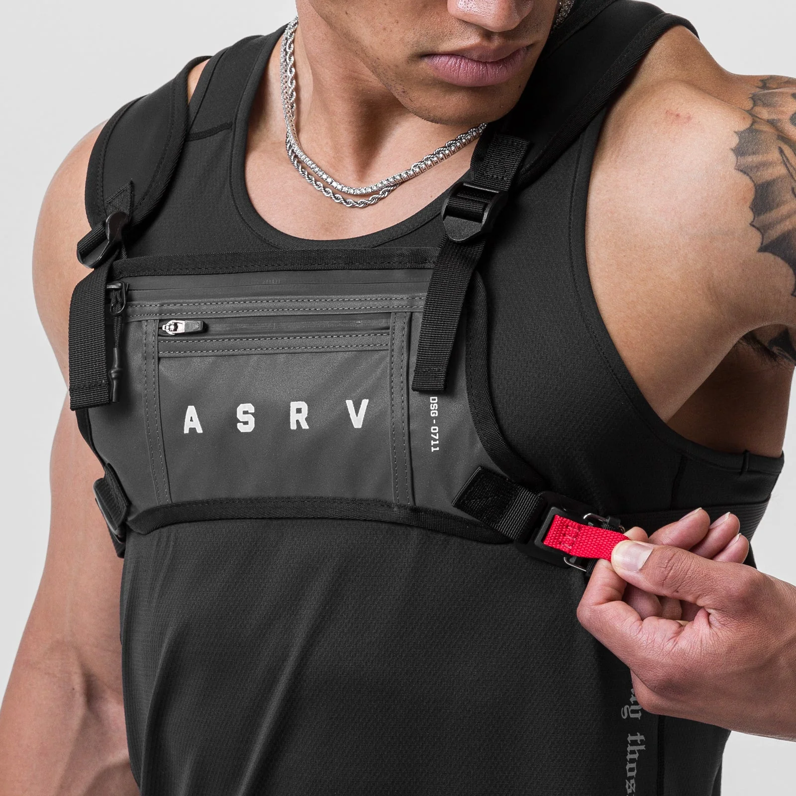 0711. Cordura® Lightweight Chest Pack - Reflective - Image 5