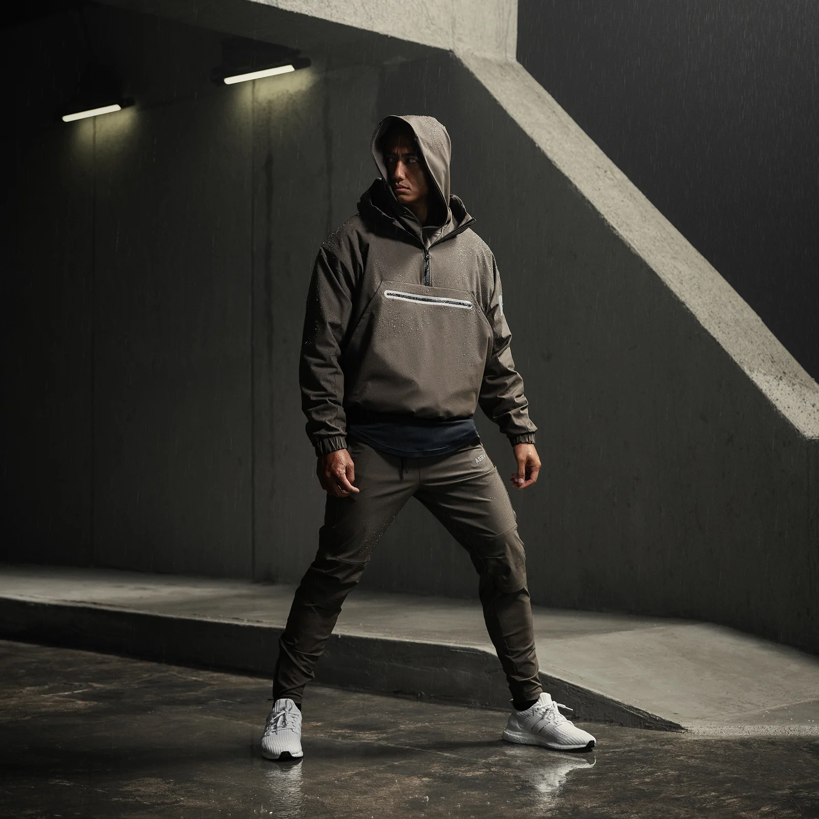 0717. Weather-Ready Anorak Jacket - Deep Taupe - Image 3