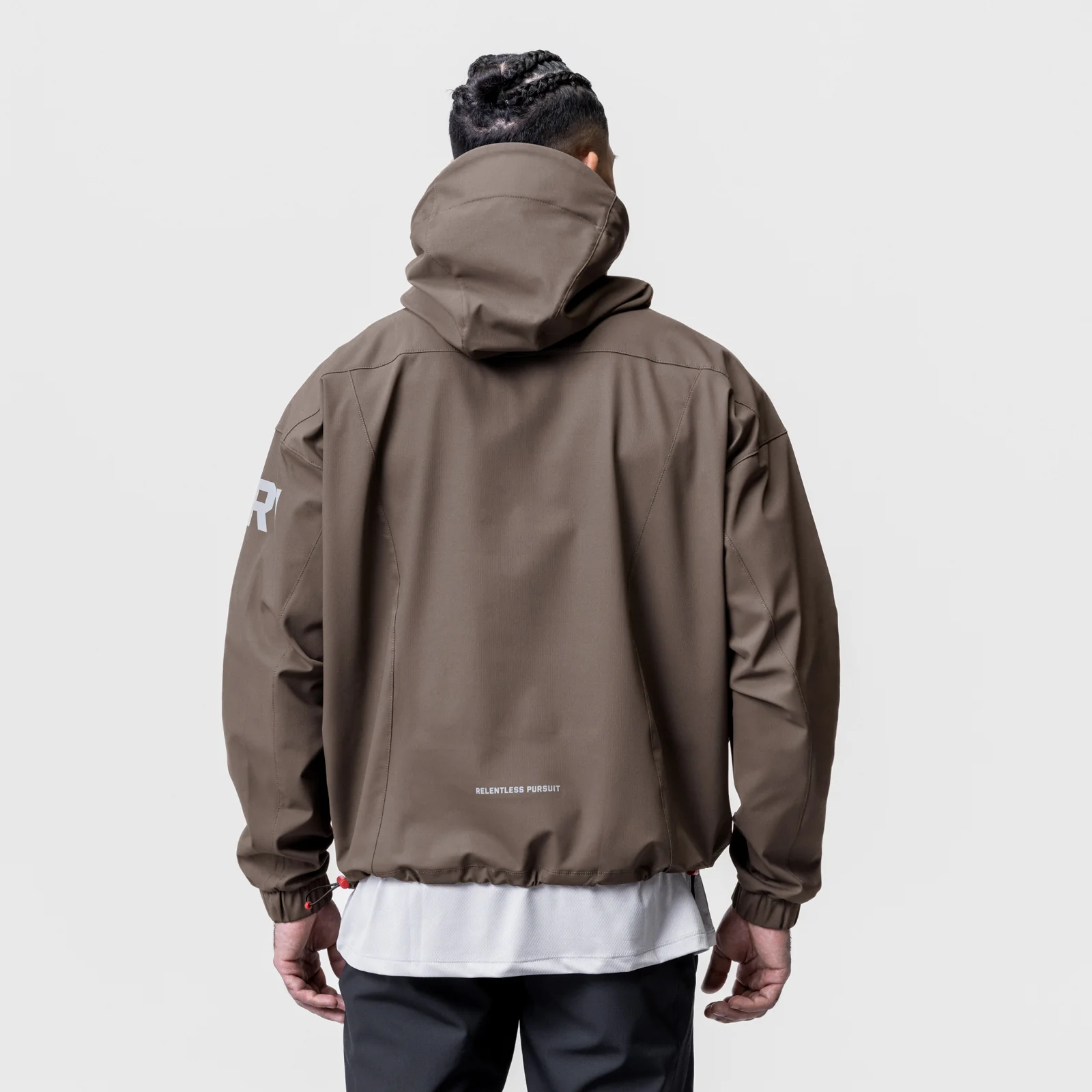 0717. Weather-Ready Anorak Jacket - Deep Taupe - Image 4