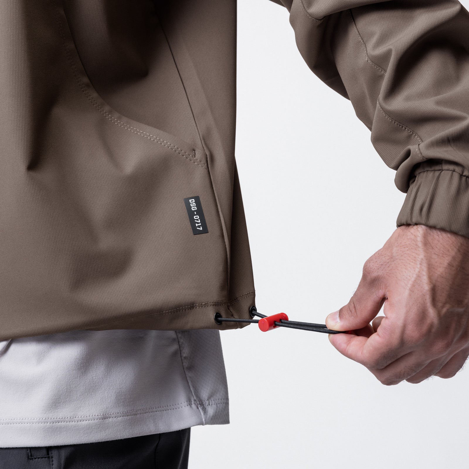 0717. Weather-Ready Anorak Jacket - Deep Taupe - Image 8