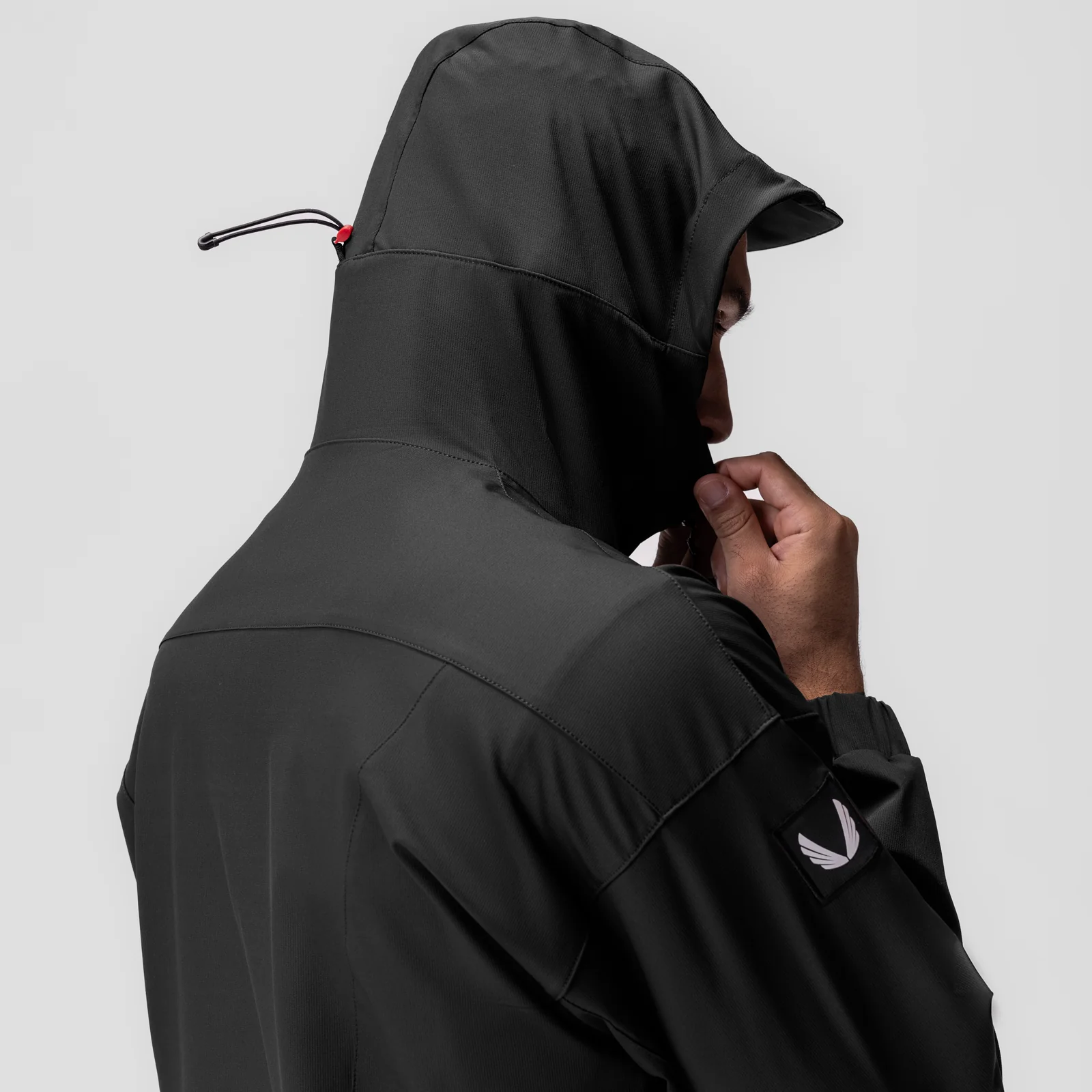 0717. Weather-Ready Anorak Jacket - Black "Patch" - Image 6