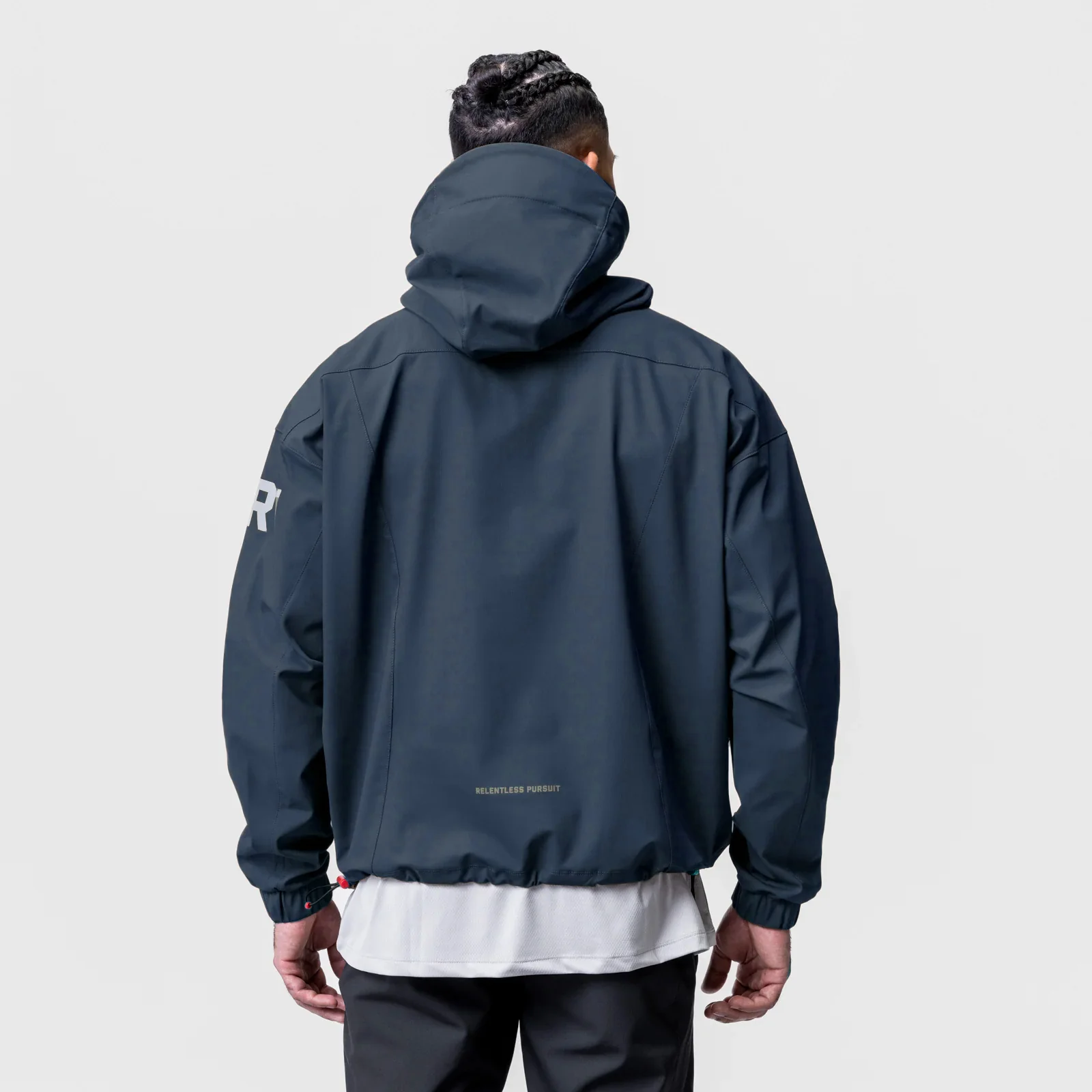 0717. Weather-Ready Anorak Jacket - Navy - Image 3