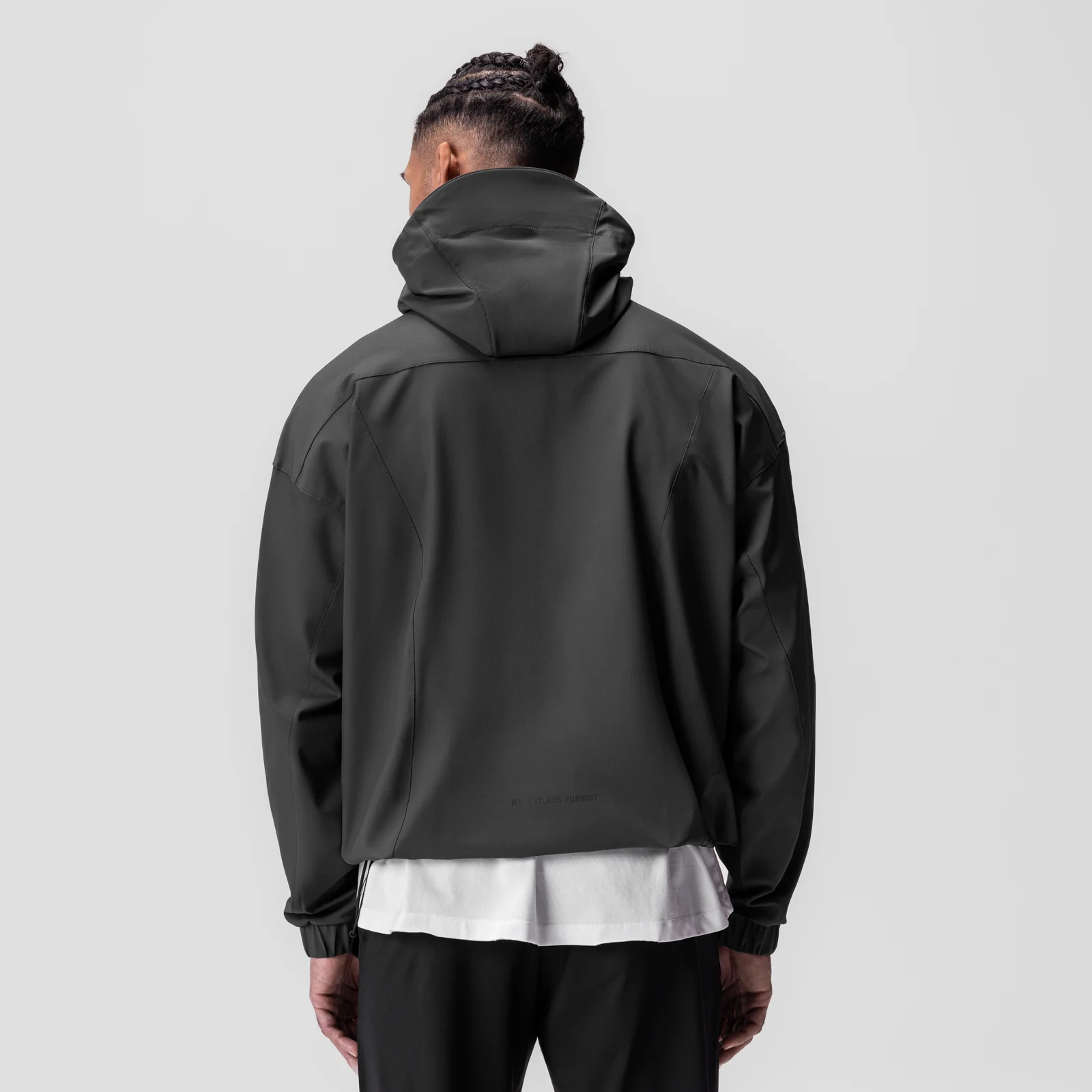 0717. Weather-Ready Anorak Jacket - Space Grey "Patch" - Image 3