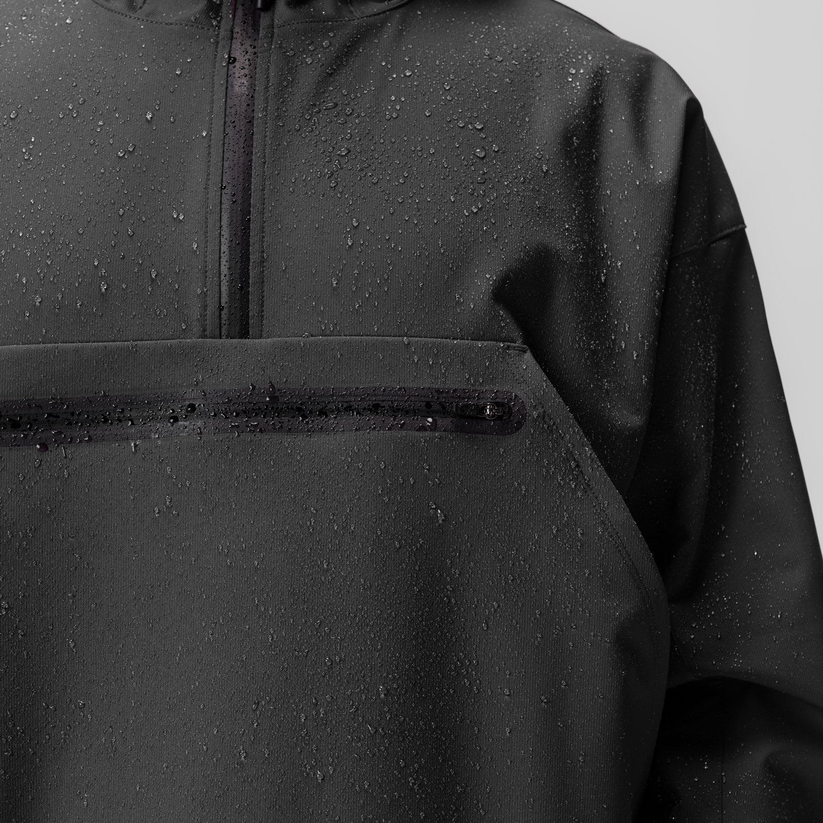 0717. Weather-Ready Anorak Jacket - Space Grey "Patch" - Image 4