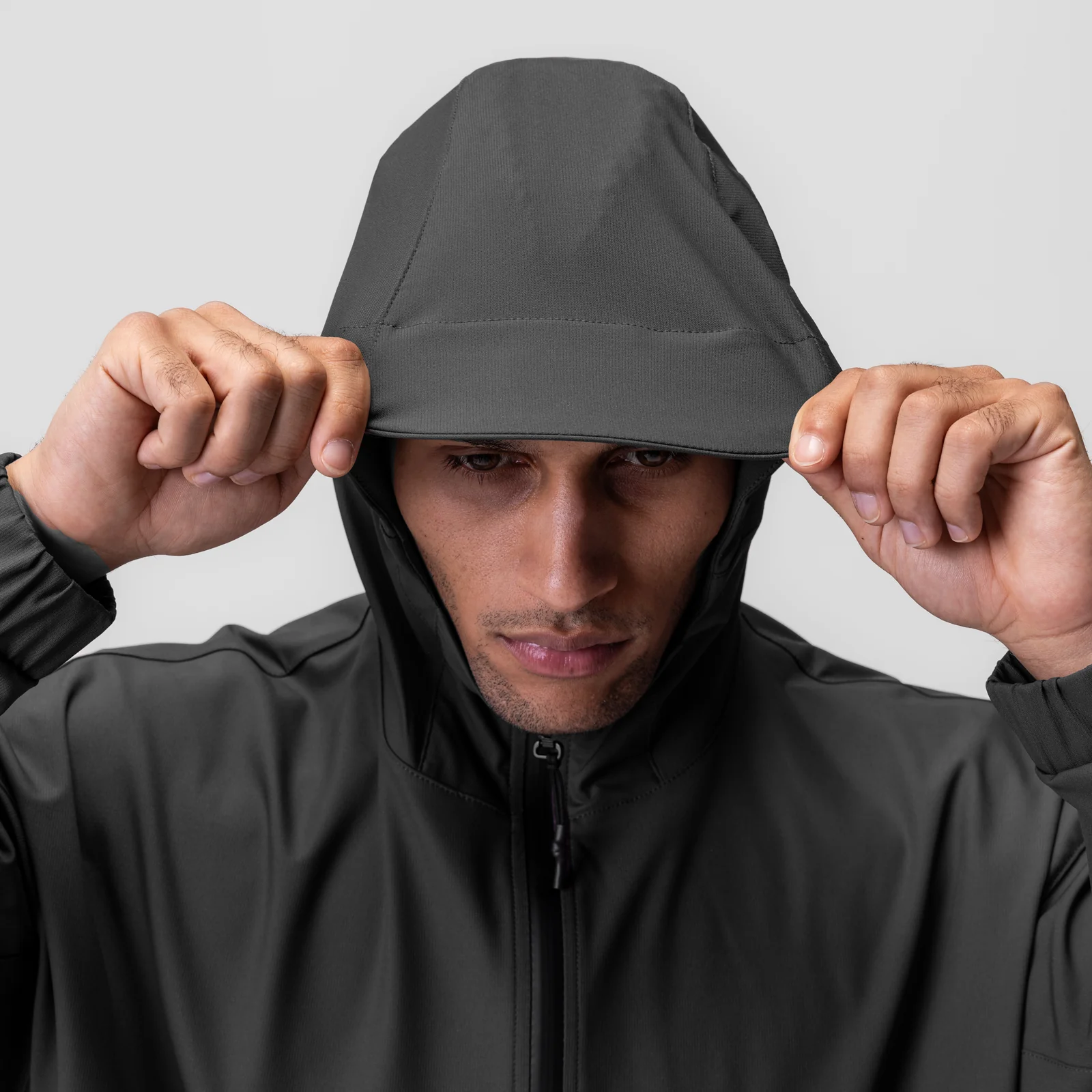 0717. Weather-Ready Anorak Jacket - Space Grey "Patch" - Image 5
