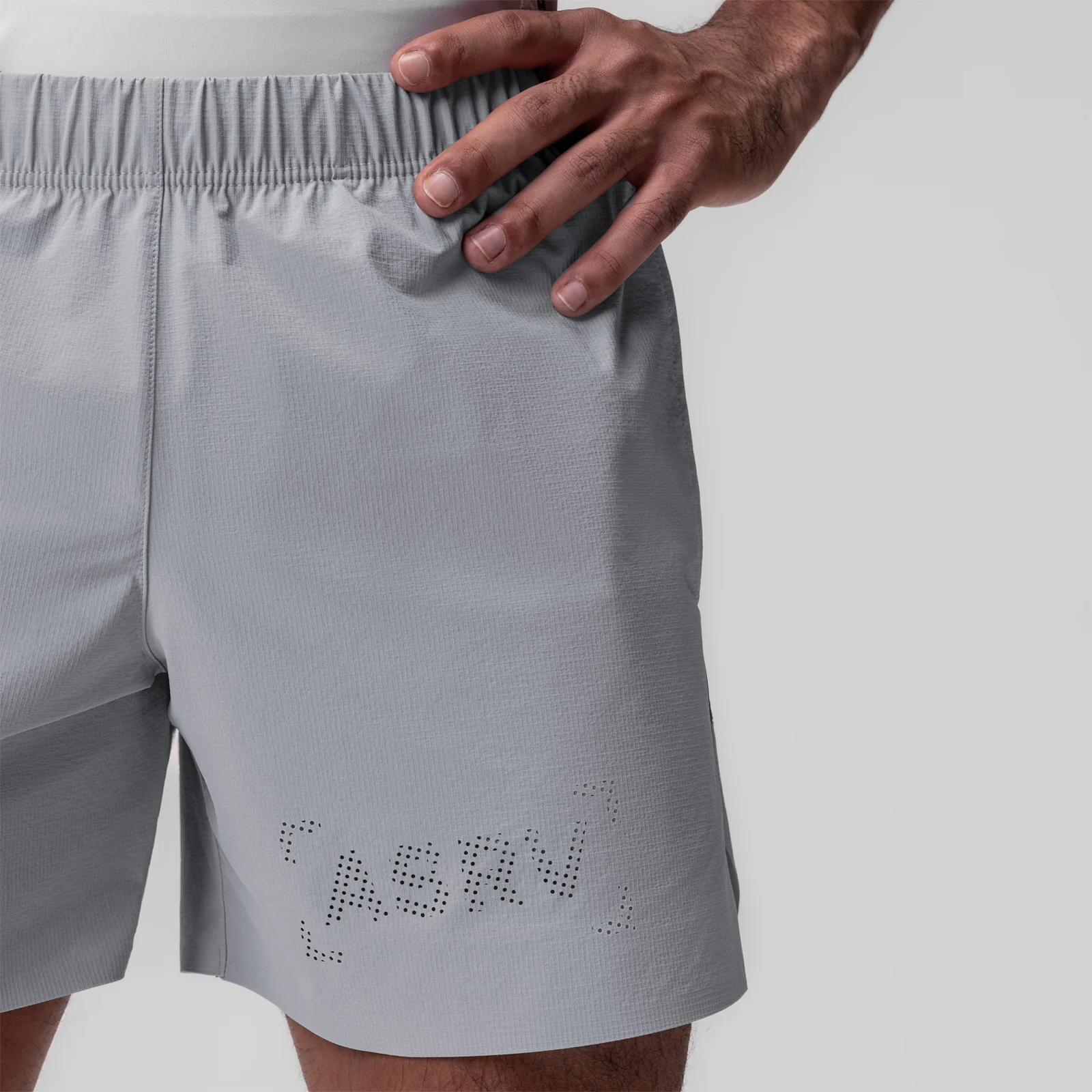 0737. Ripstop 6" Perforated Short - Slate Grey - Image 4