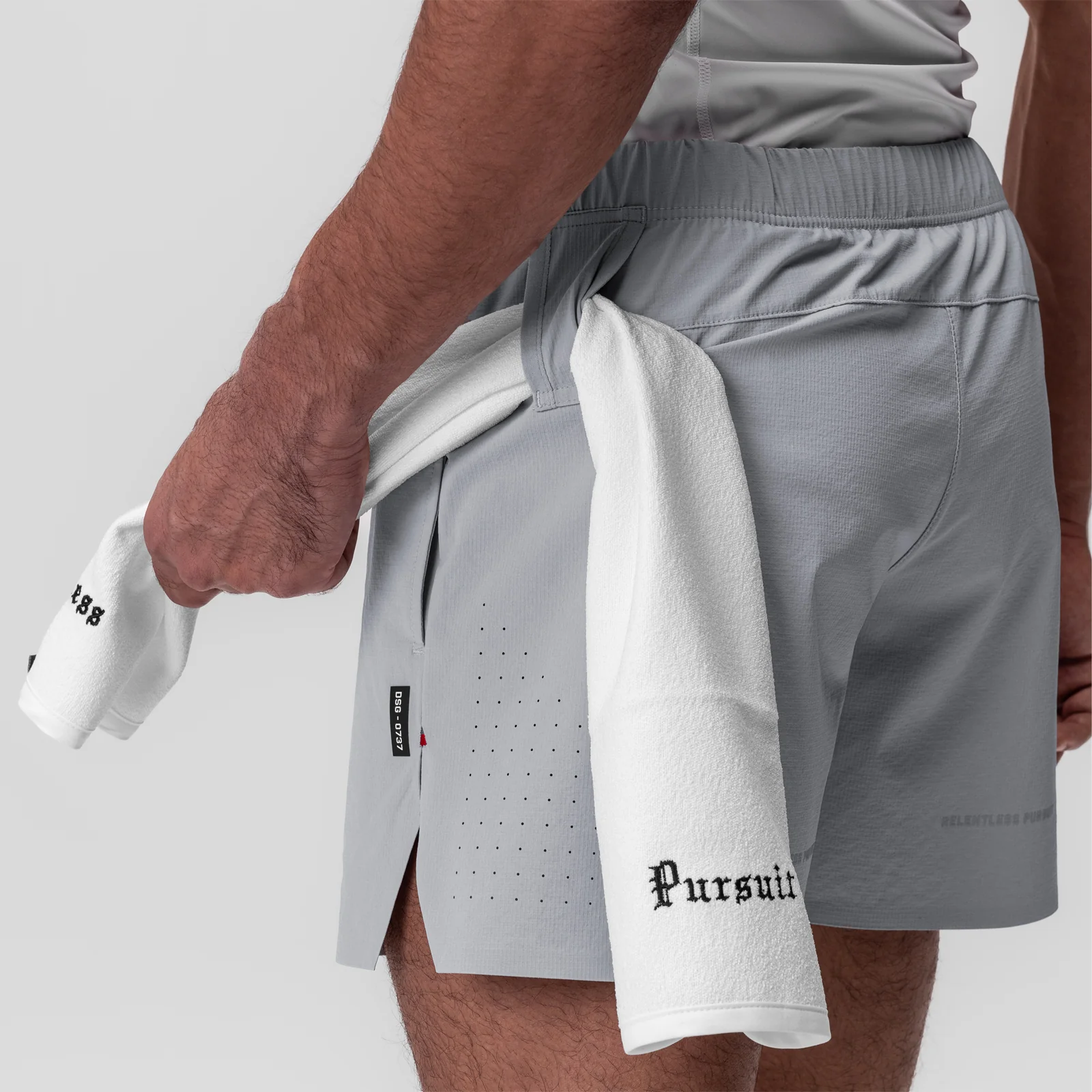0737. Ripstop 6" Perforated Short - Slate Grey - Image 6
