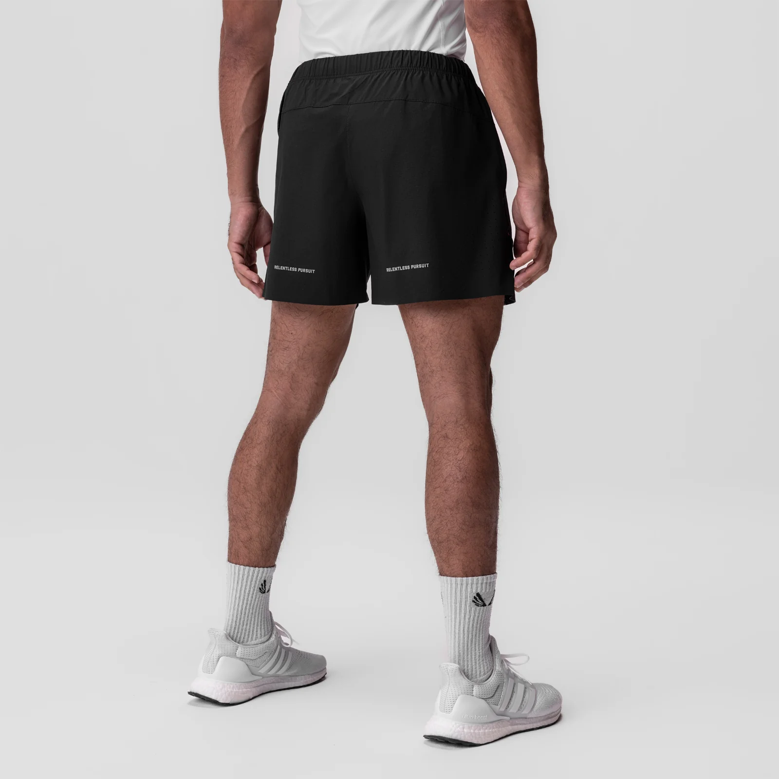 0737. Ripstop 6" Perforated Short - Black - Image 3