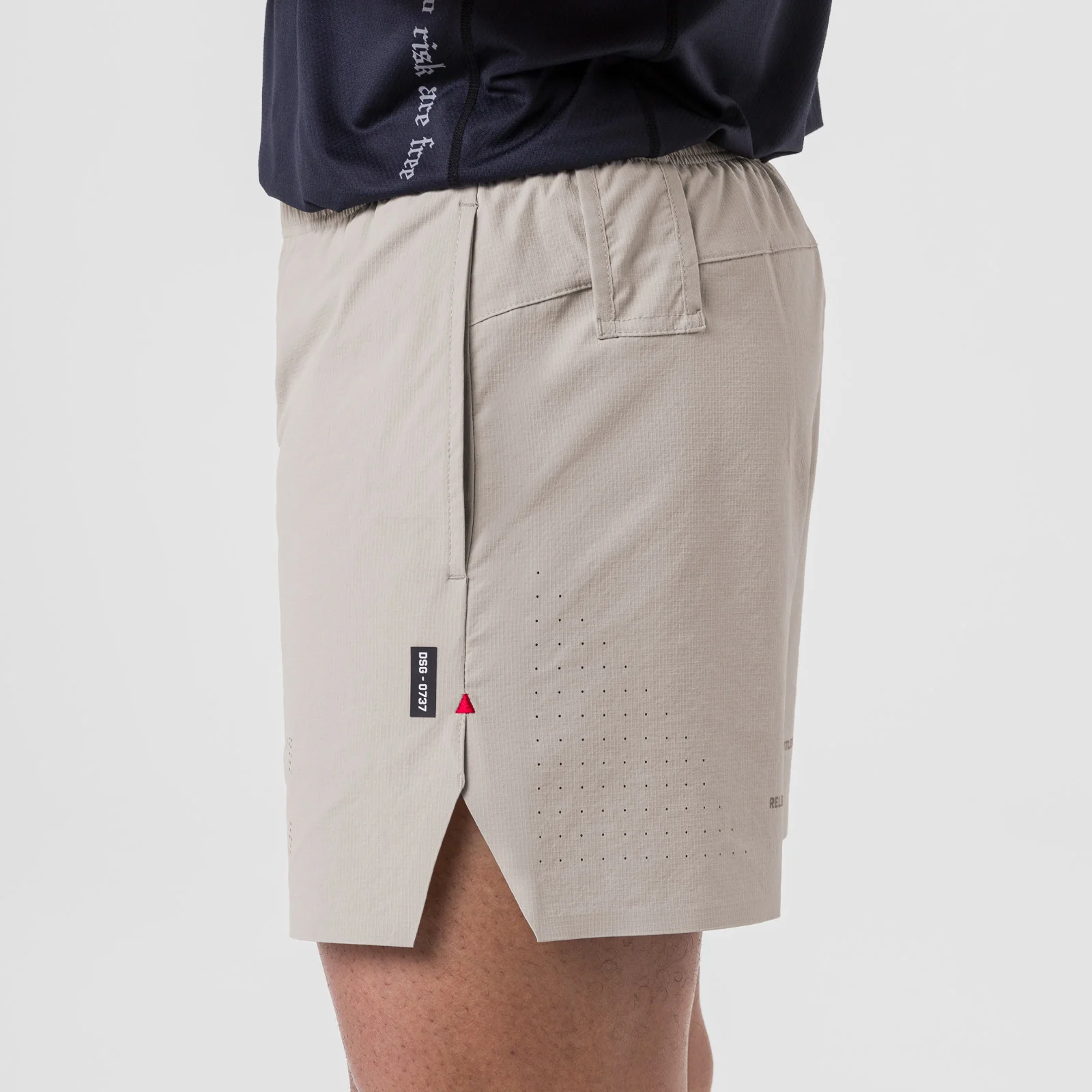 0737. Ripstop 6" Perforated Short - Chai - Image 4