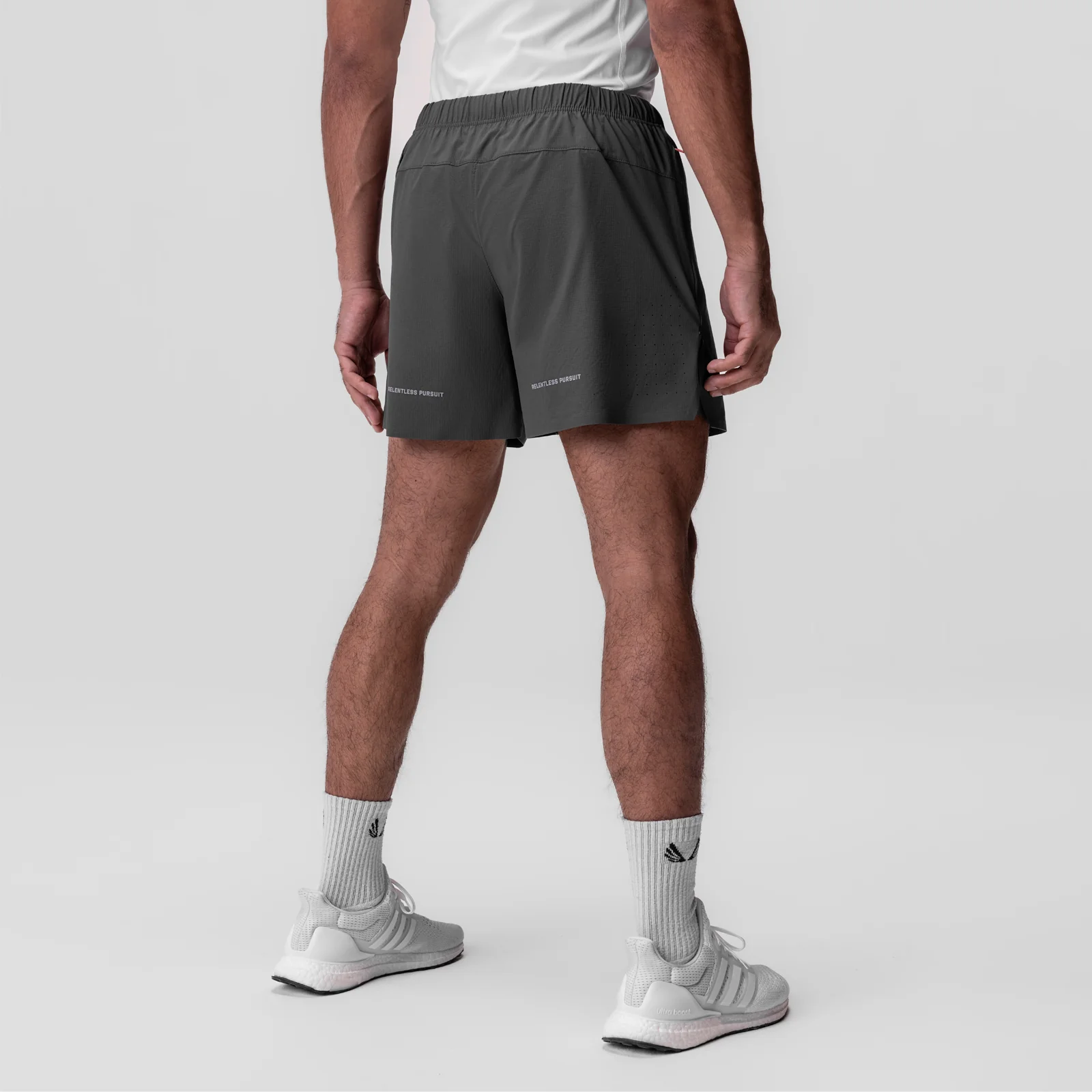 0737. Ripstop 6" Perforated Short - Space Grey - Image 3
