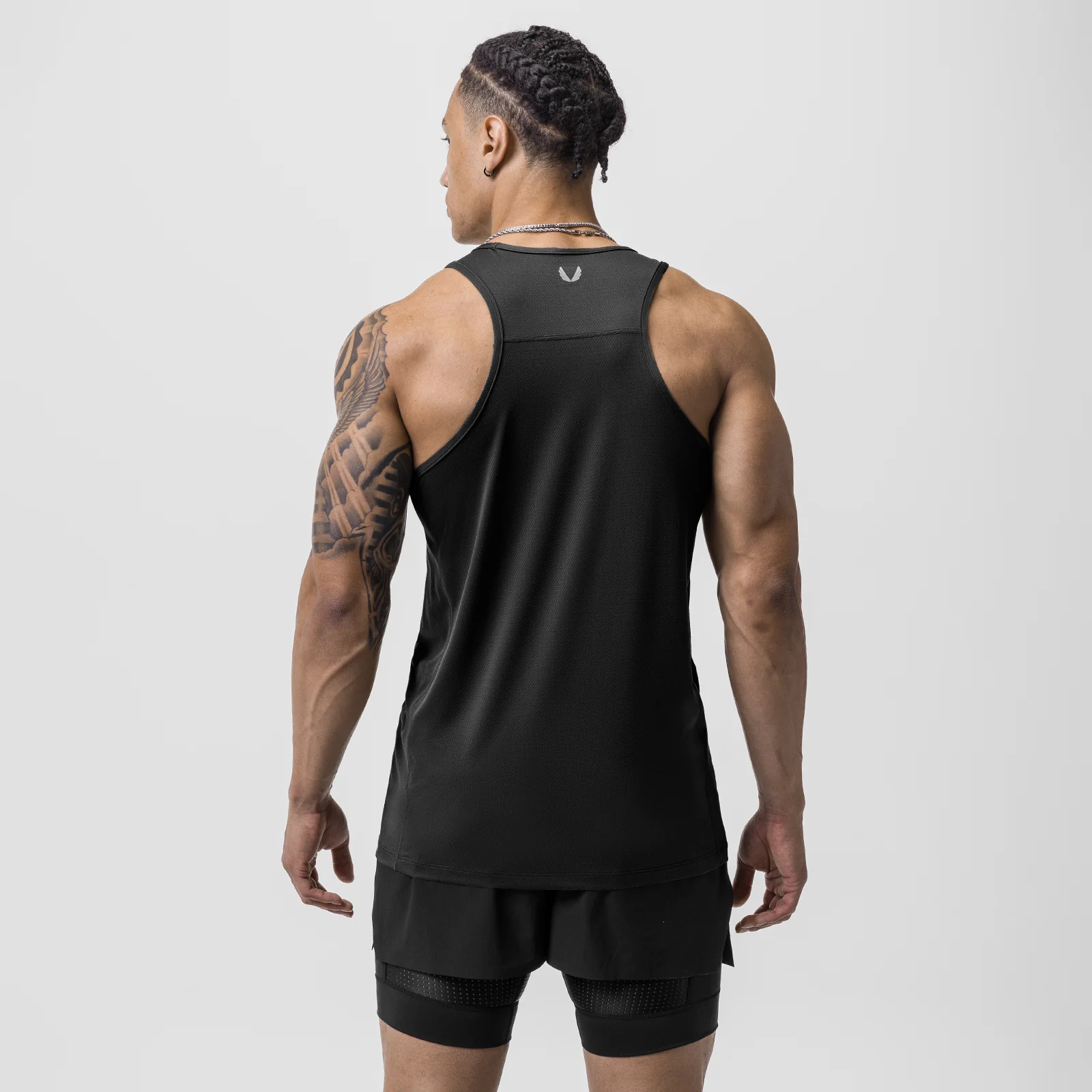 0754. AeroSilver® Training Singlet - Black - Image 3