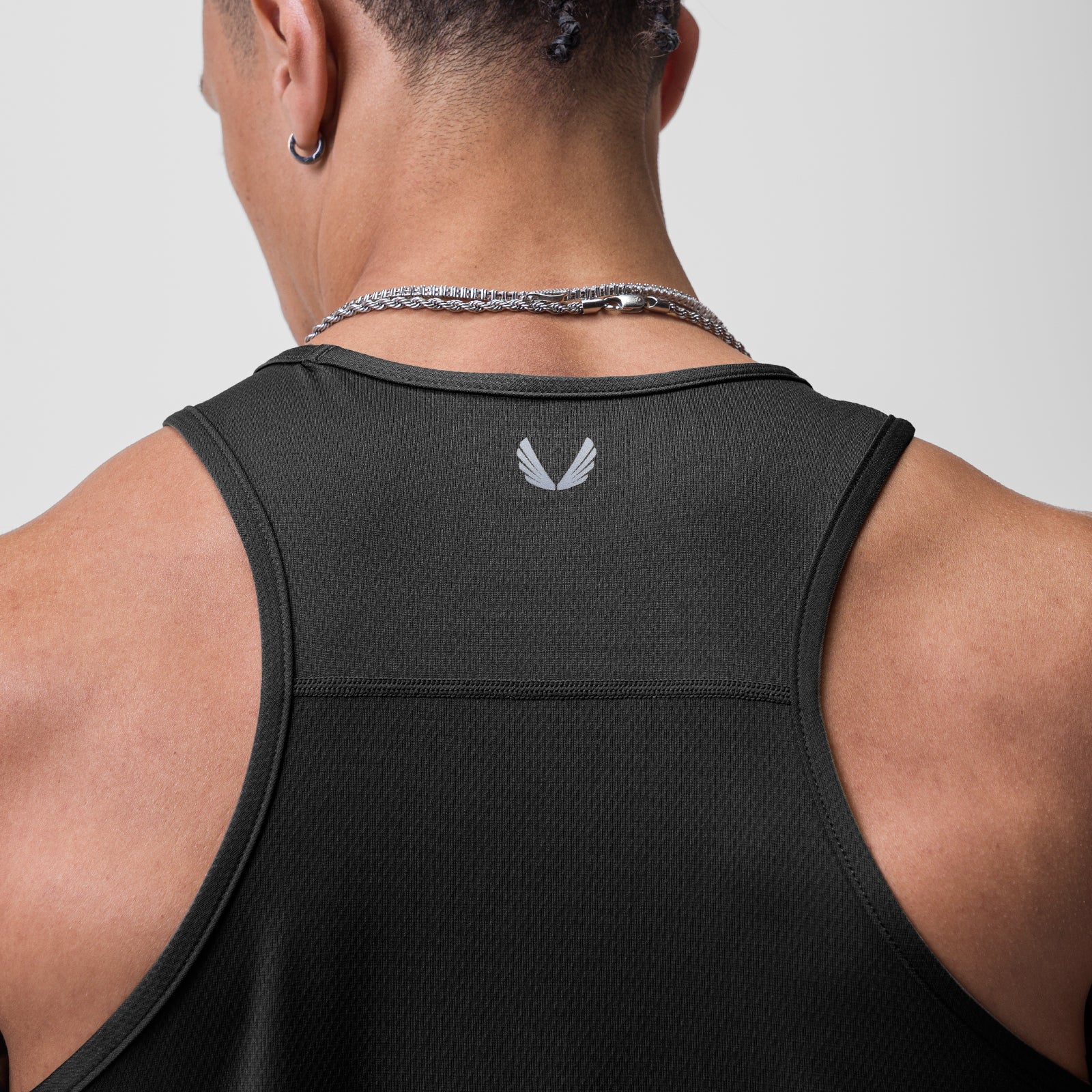 0754. AeroSilver® Training Singlet - Black - Image 4