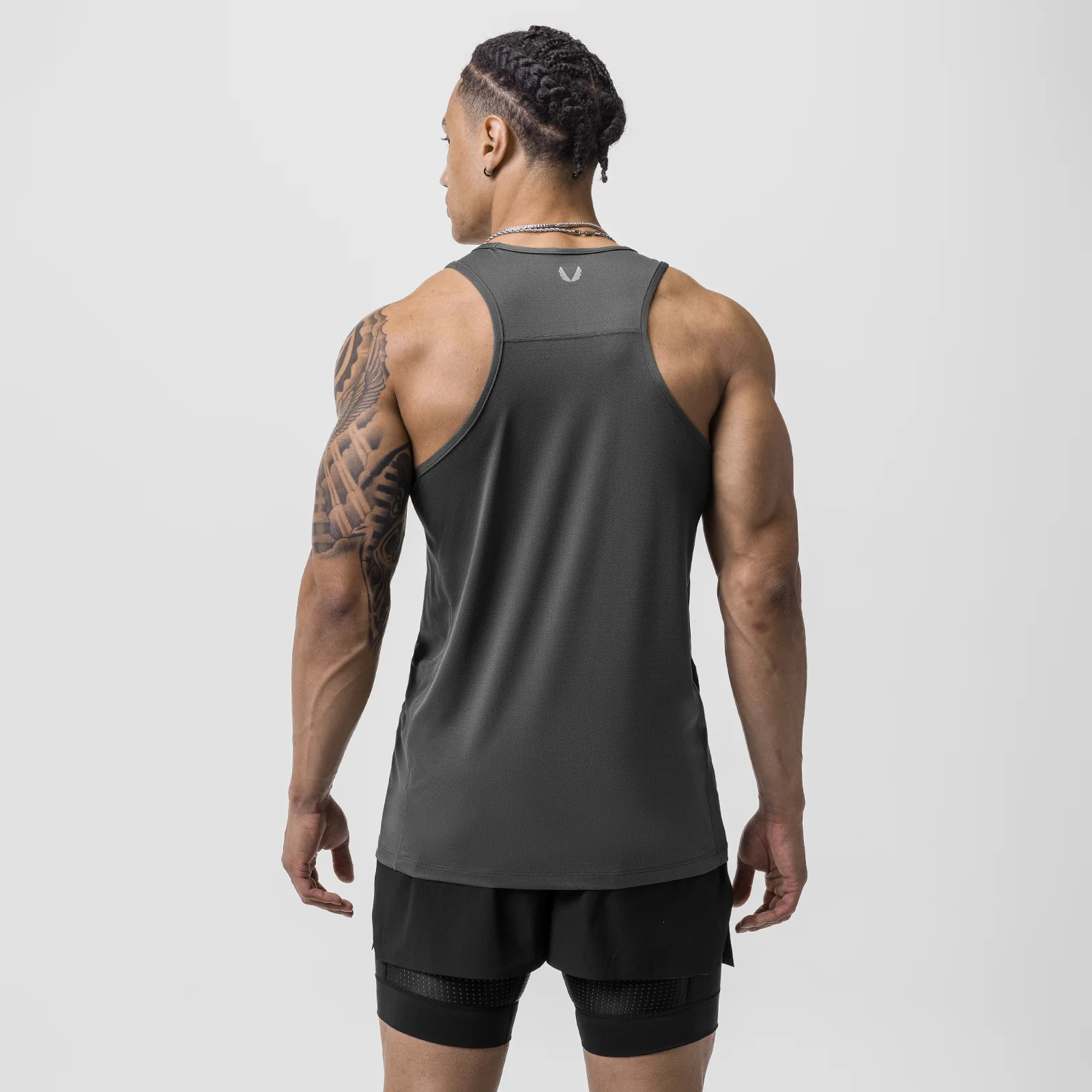 0754. AeroSilver® Training Singlet - Space Grey - Image 3