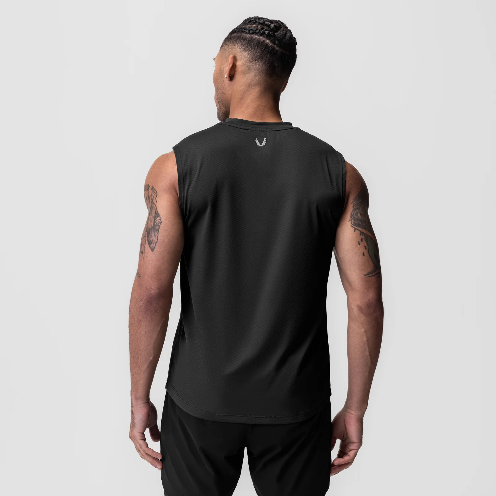 0757. AeroSilver® Cutoff Tank - Black "OTWR" - Image 3