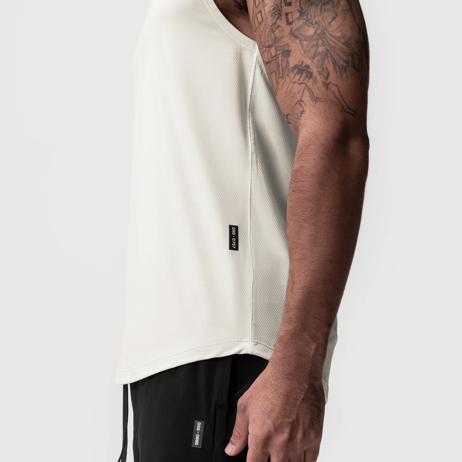 0757. AeroSilver® Cutoff Tank - Ivory Cream - Image 5